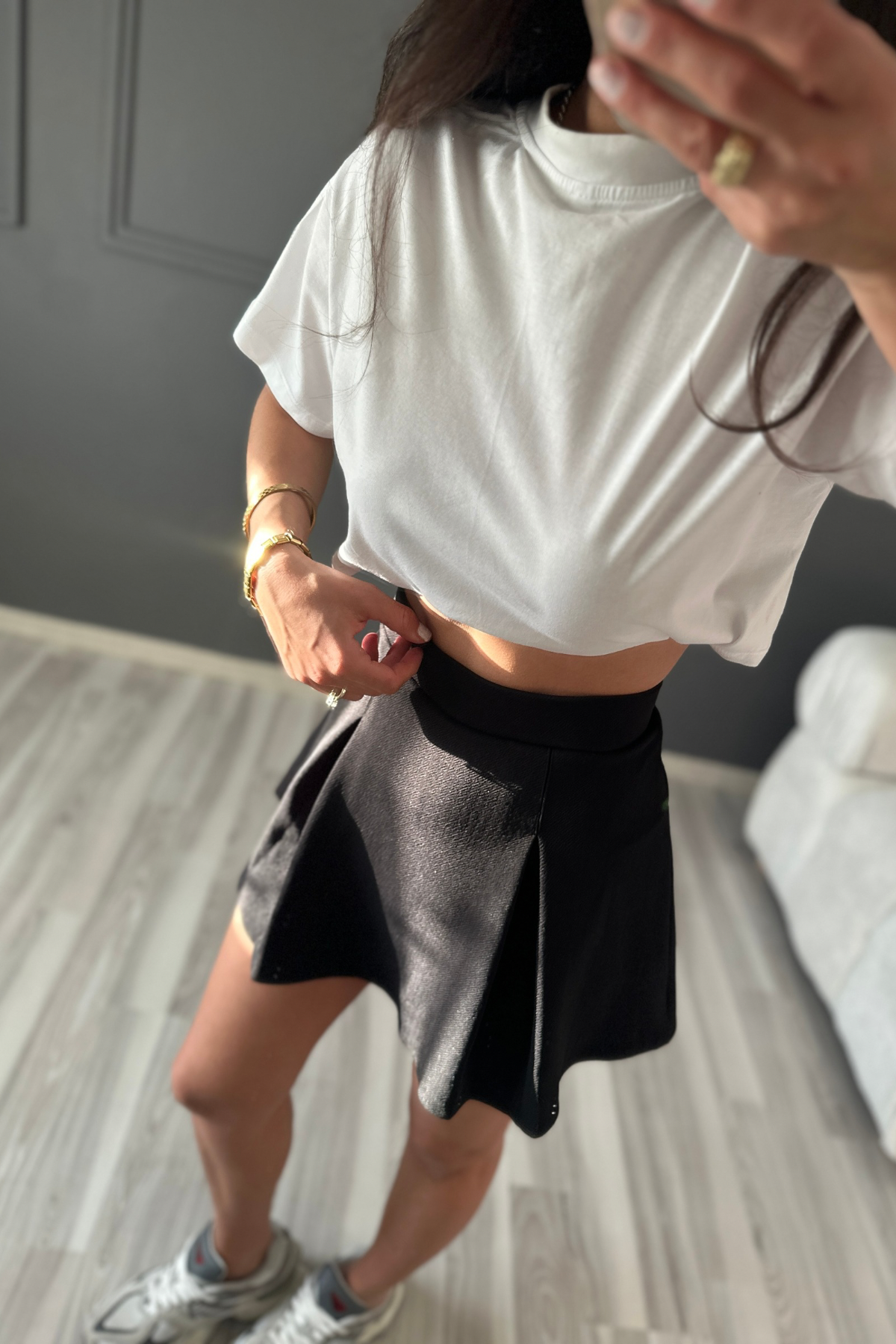 Siyah Bg Şort Etek