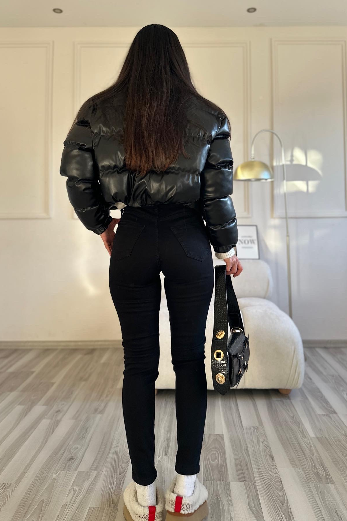 Siyah Likralı Skinny Zr Jean
