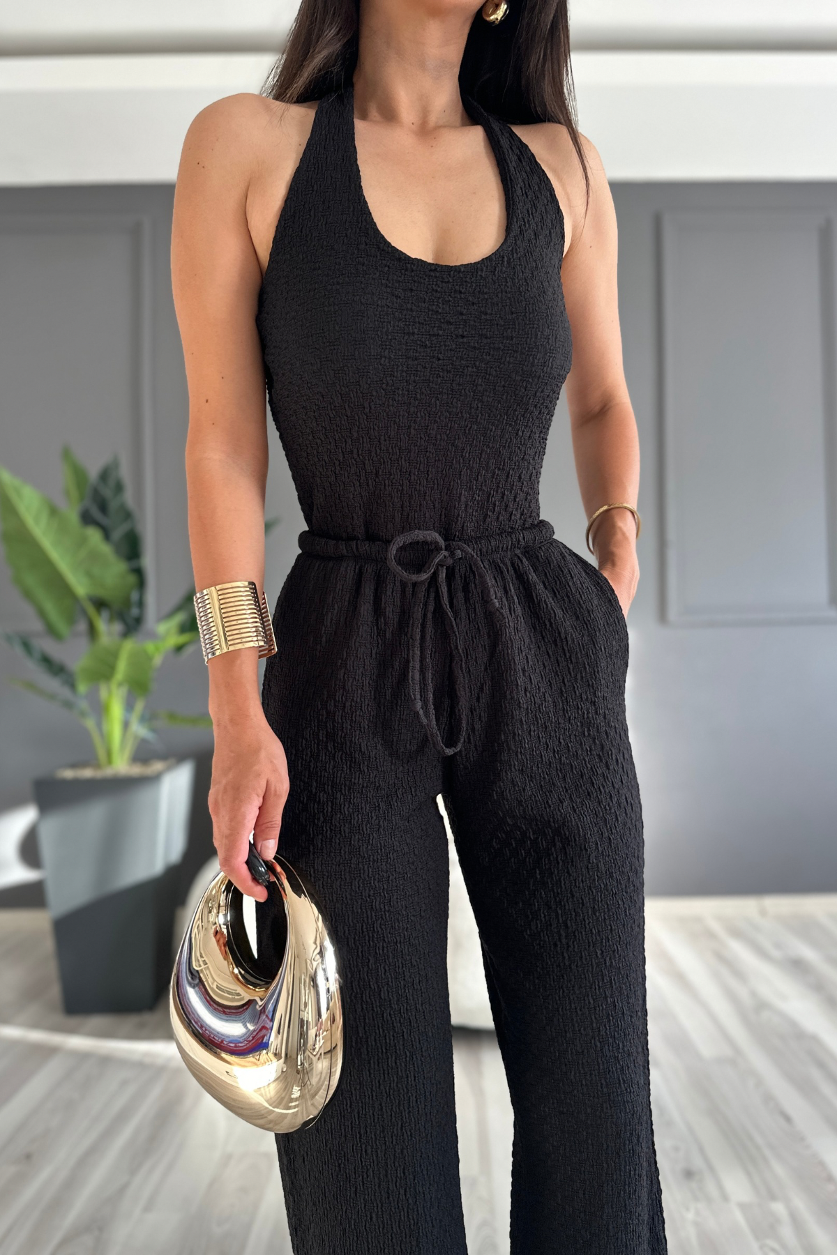 Siyah Sırtı Açık Elegant Takım 