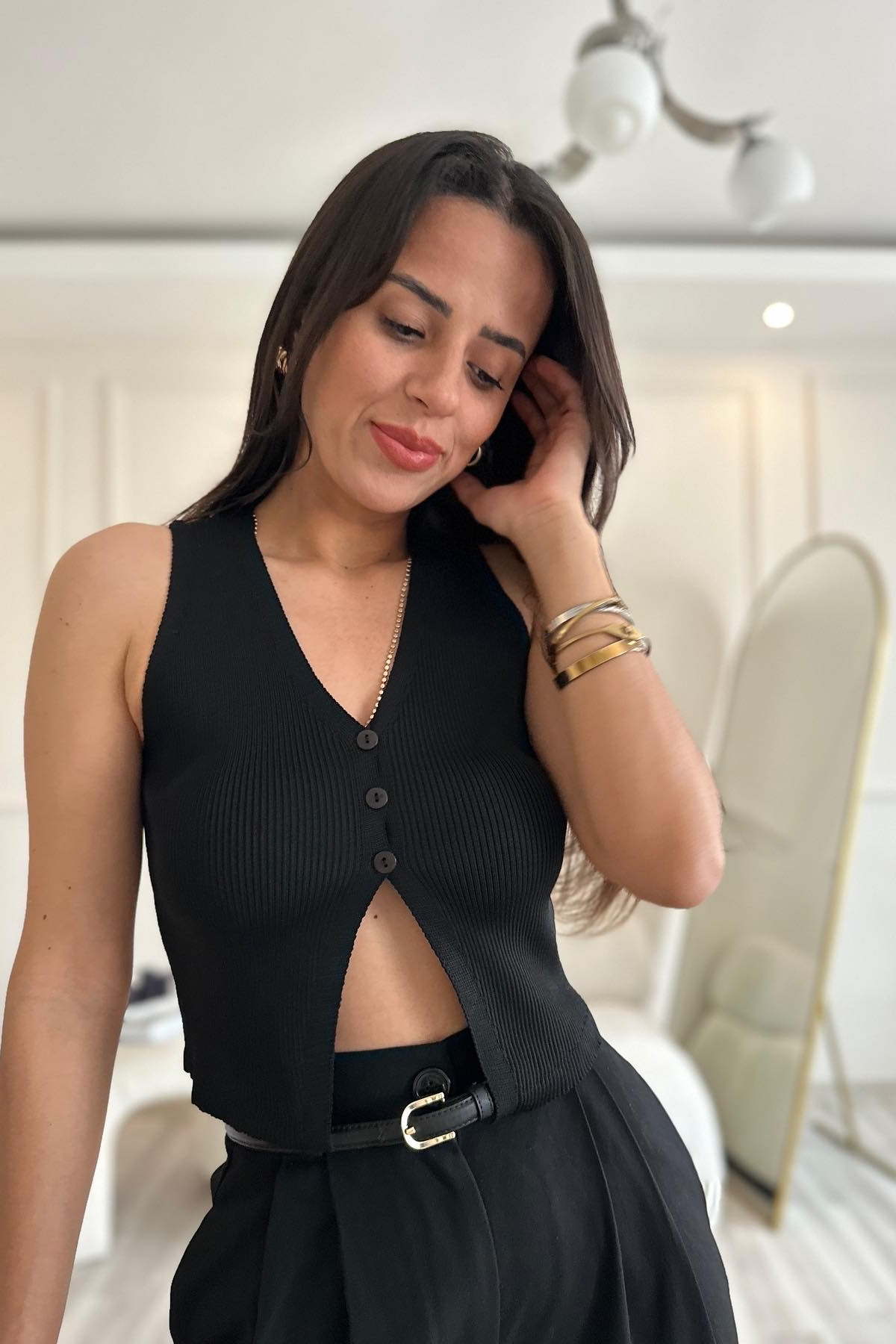 Siyah Zck Model Yelek