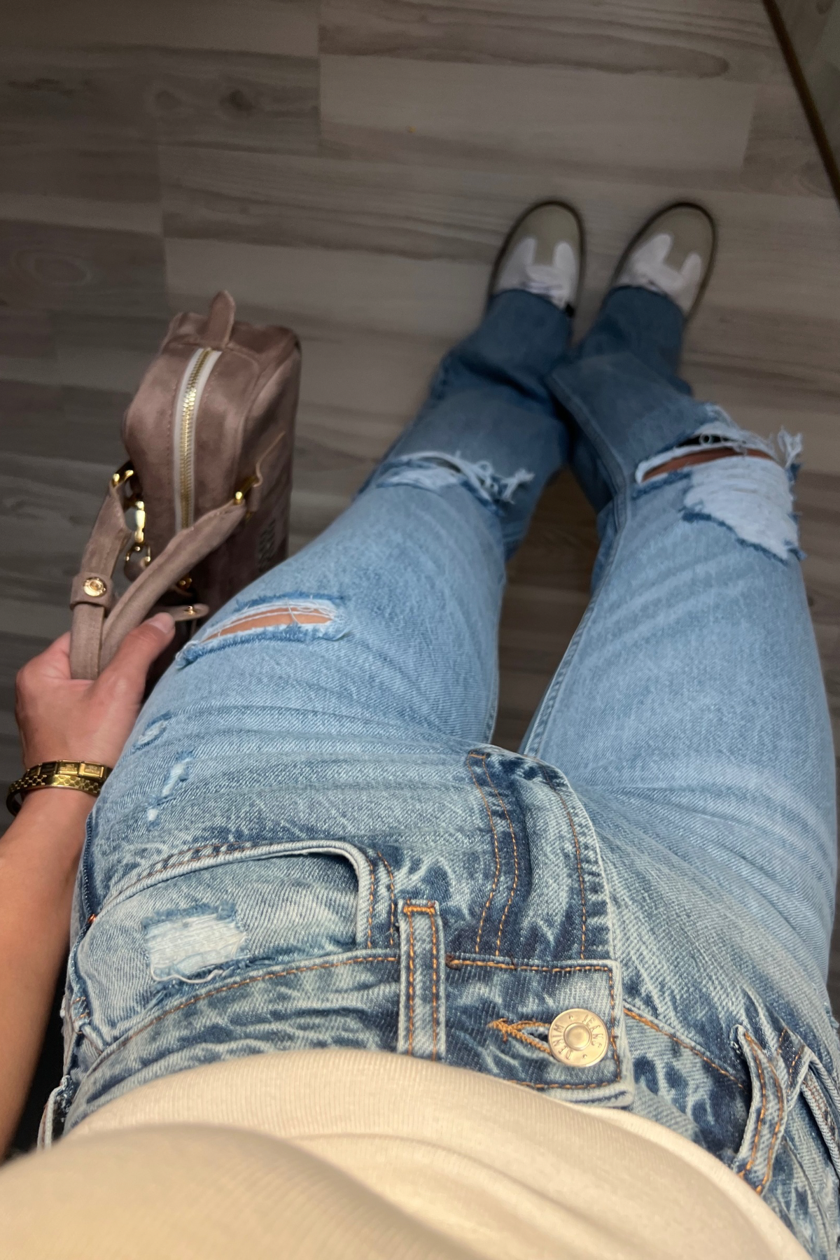 Yırtıklı SO2204 Straight Fit Blue Jean