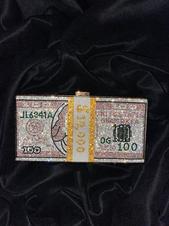 Dollar Diamond Çanta - Toz Pembe