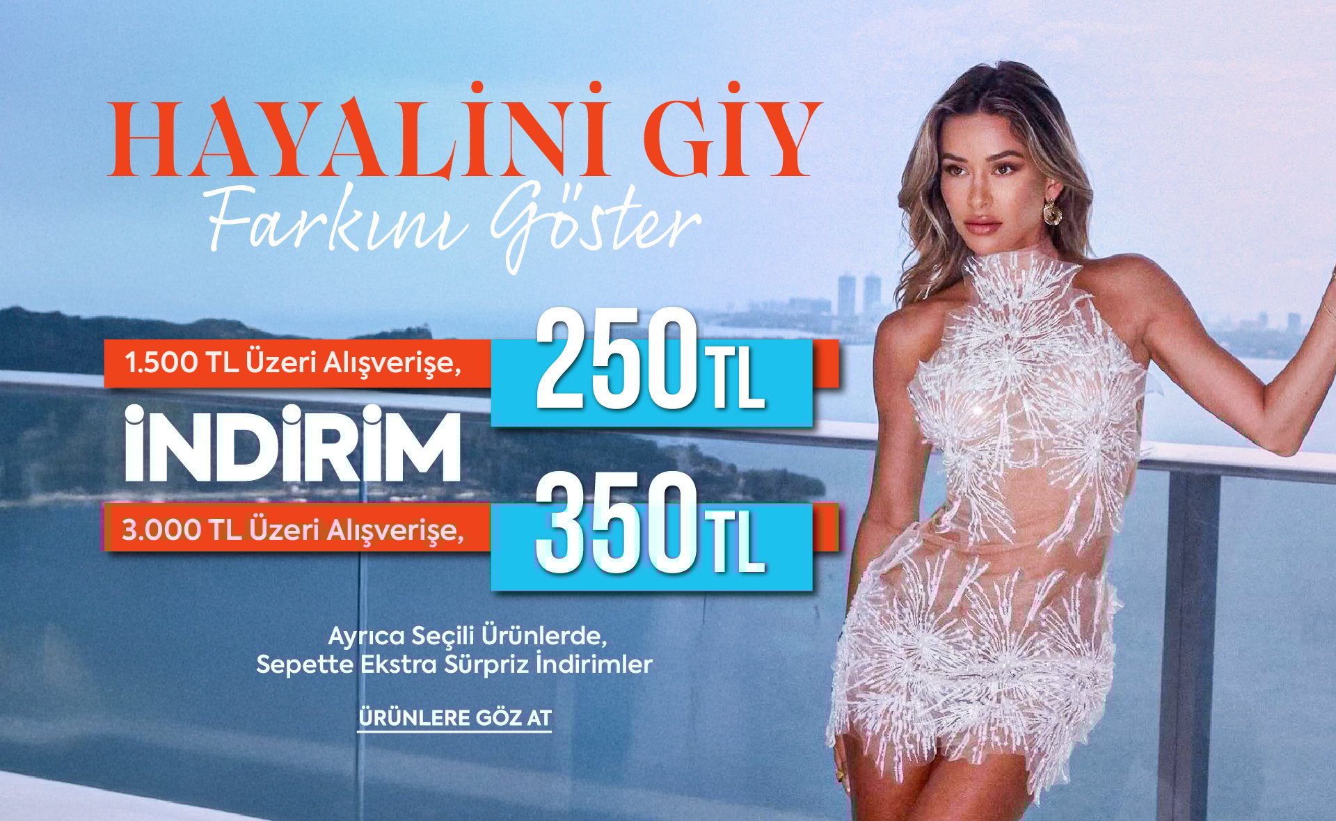 Elbiselerde İndirim