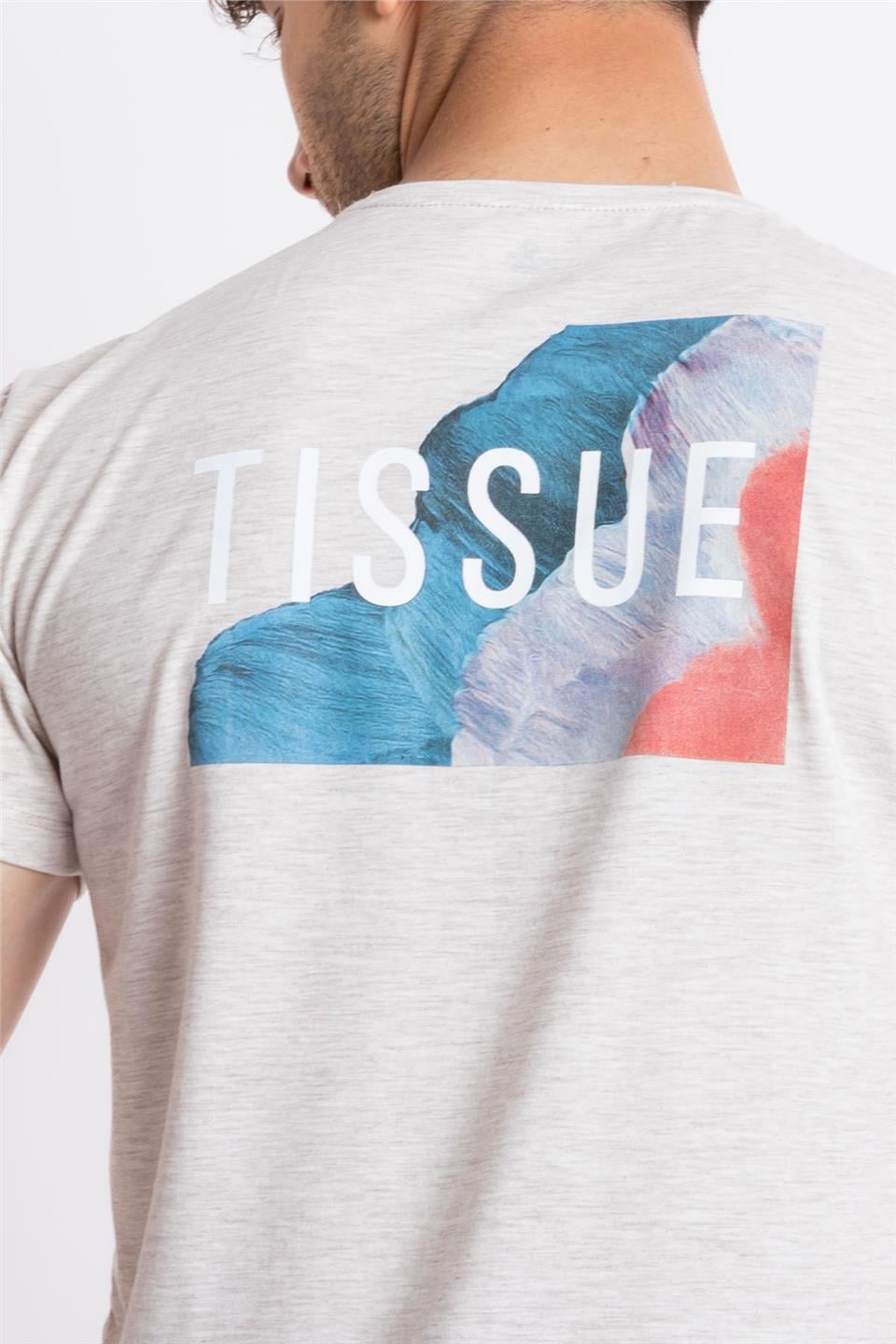 ADAM BOXES Baskılı O-Yaka T-shirt Tissue - Kahve Melanj