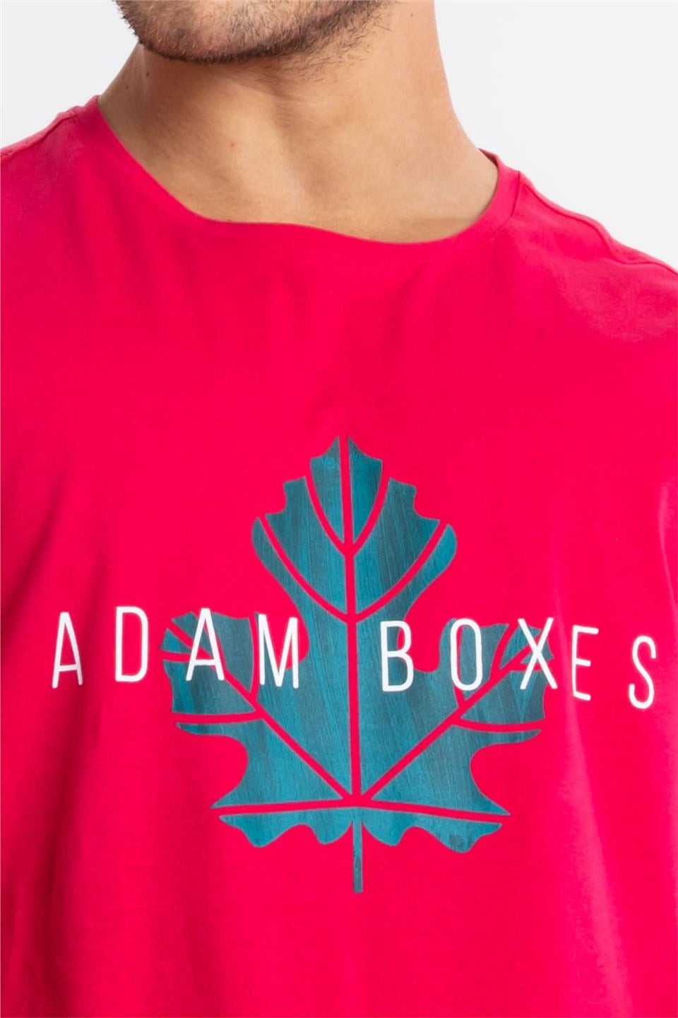 ADAM BOXES Baskılı O-Yaka T-shirt Anillo - Macenta