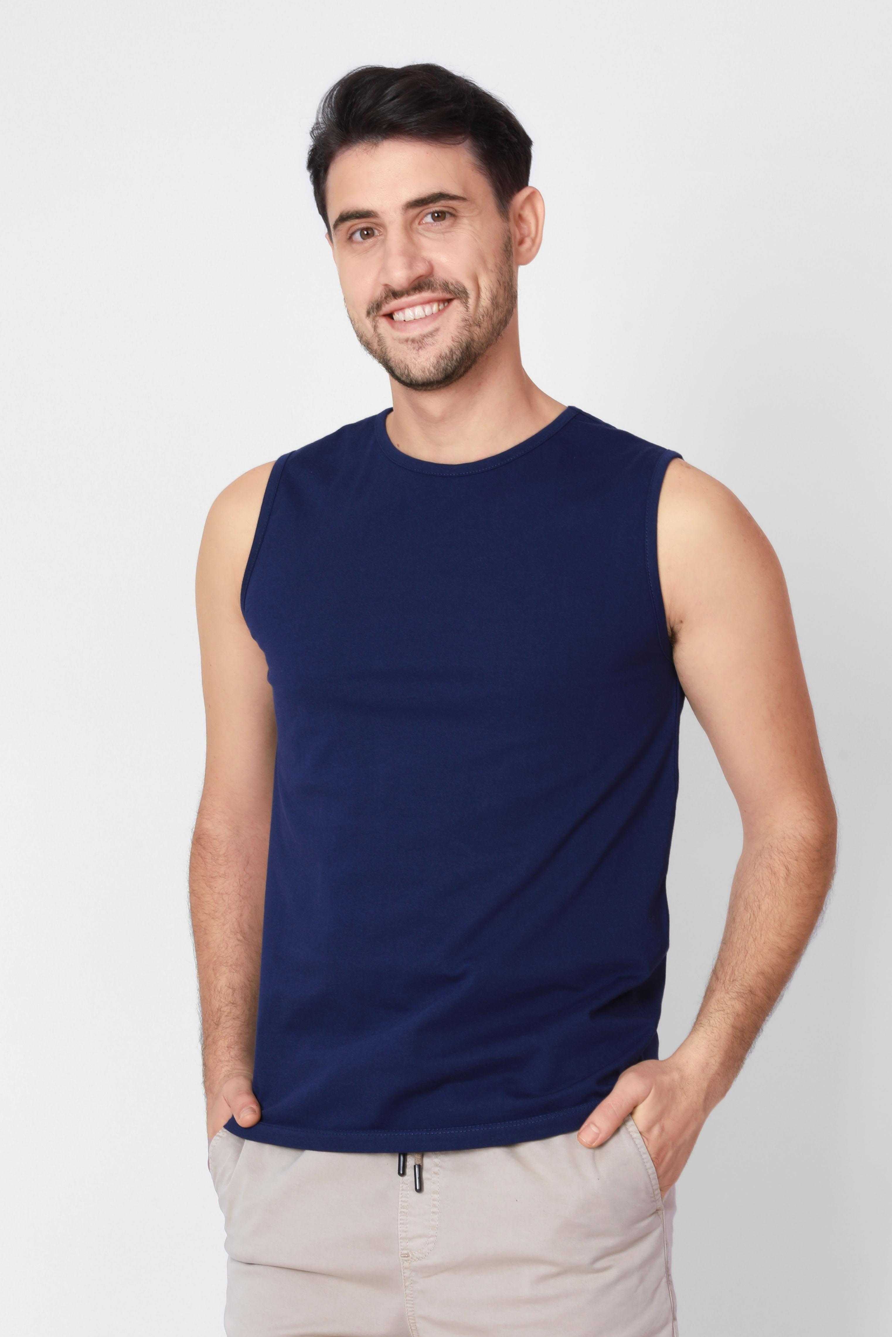 ADAM BOXES O-Yaka Kolsuz T-shirt Cuerposino - Parlament Mavisi