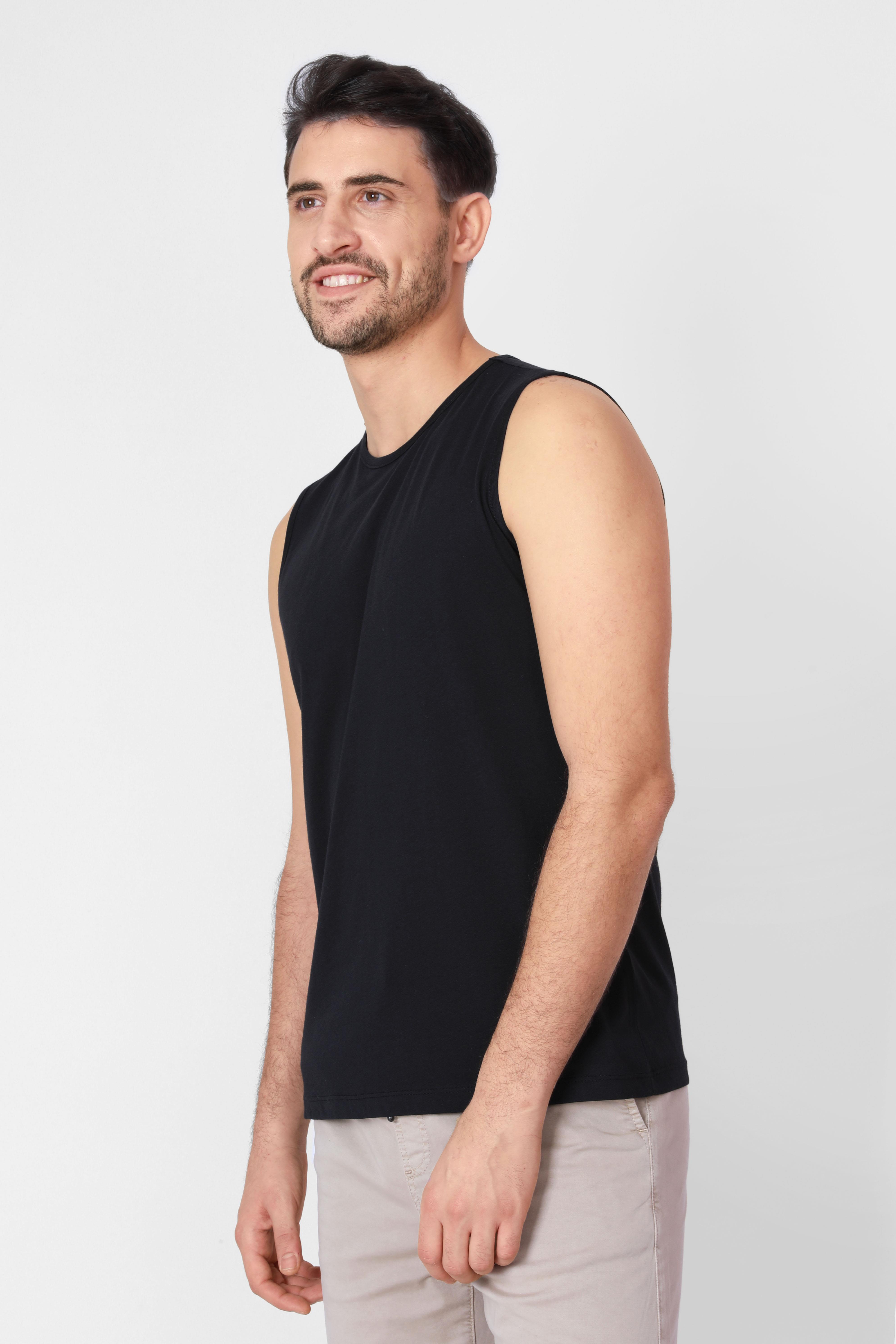 ADAM BOXES O-Yaka Kolsuz T-shirt Cuerposino - Siyah