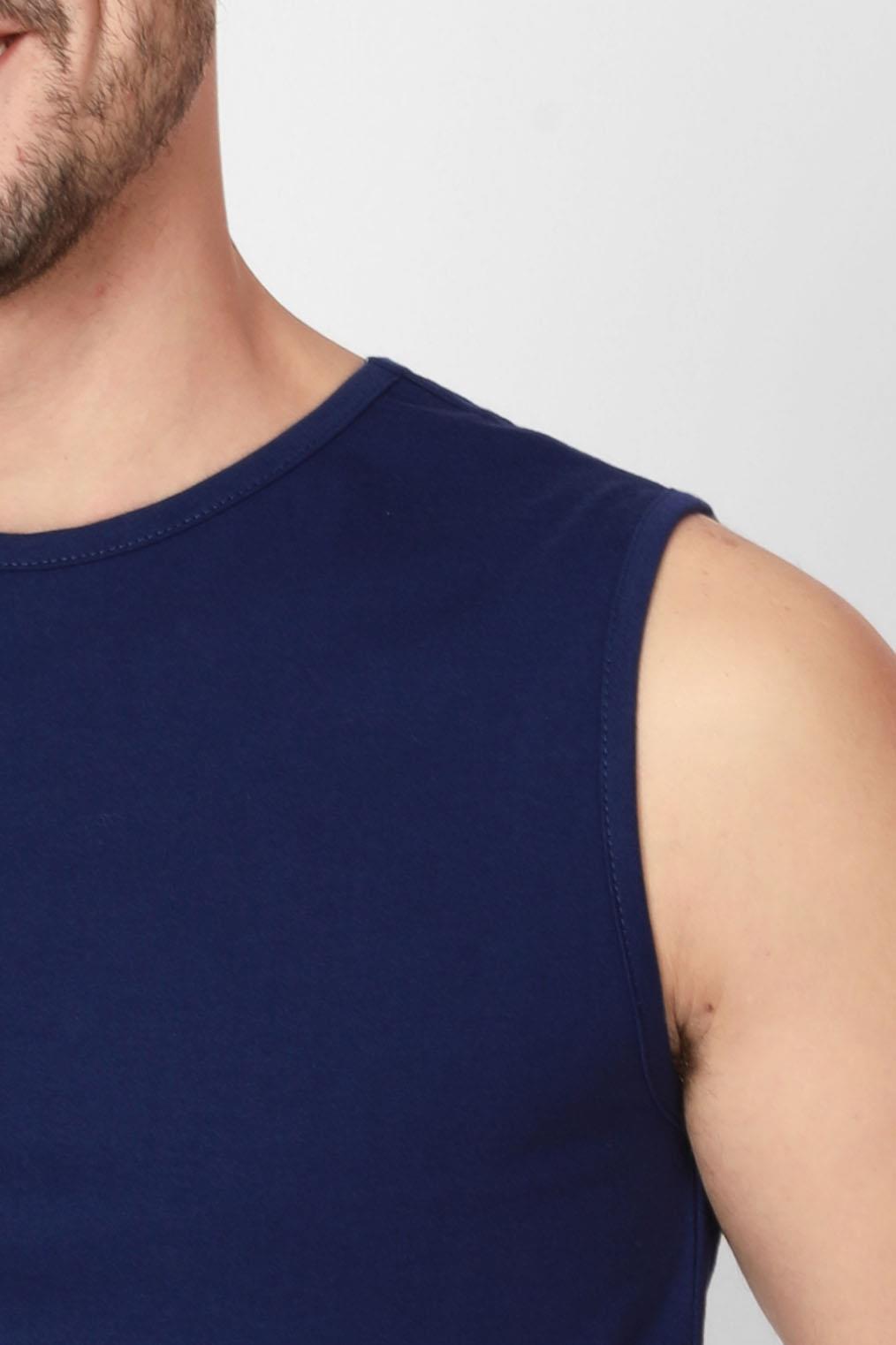 ADAM BOXES O-Yaka Kolsuz T-shirt Cuerposino - Parlament Mavisi