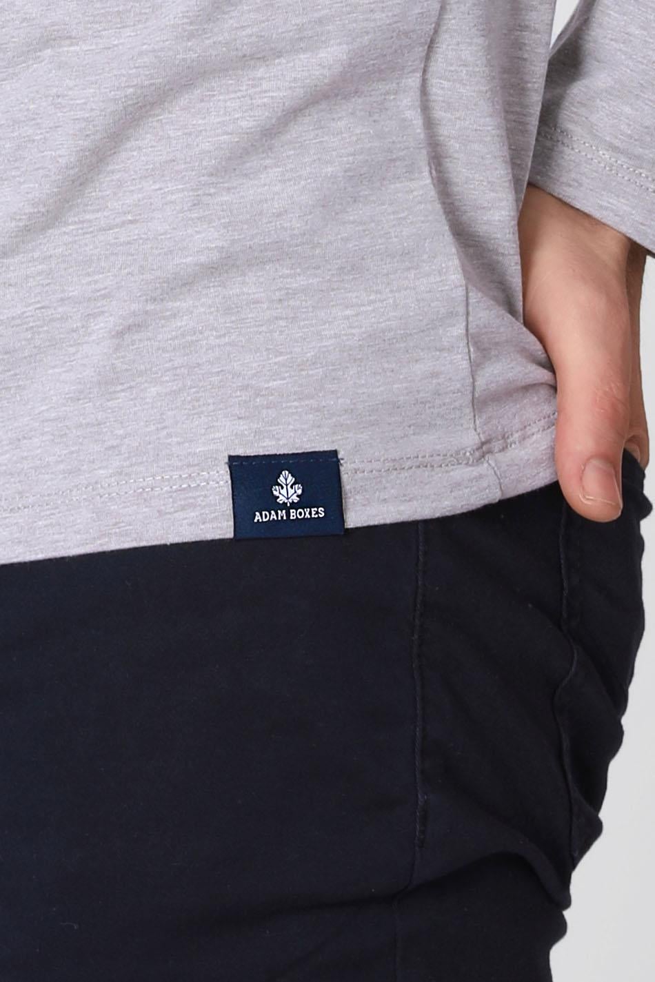 ADAM BOXES O Yaka Uzun Kollu T-shirt NP-Dolargo - Kahve Melanj