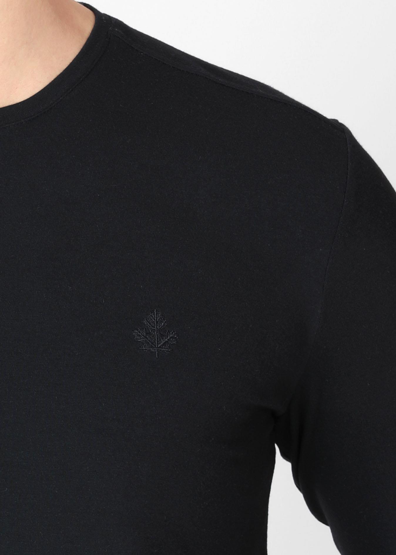 ADAM BOXES O Yaka Uzun Kollu T-shirt NP-Dolargo - Siyah