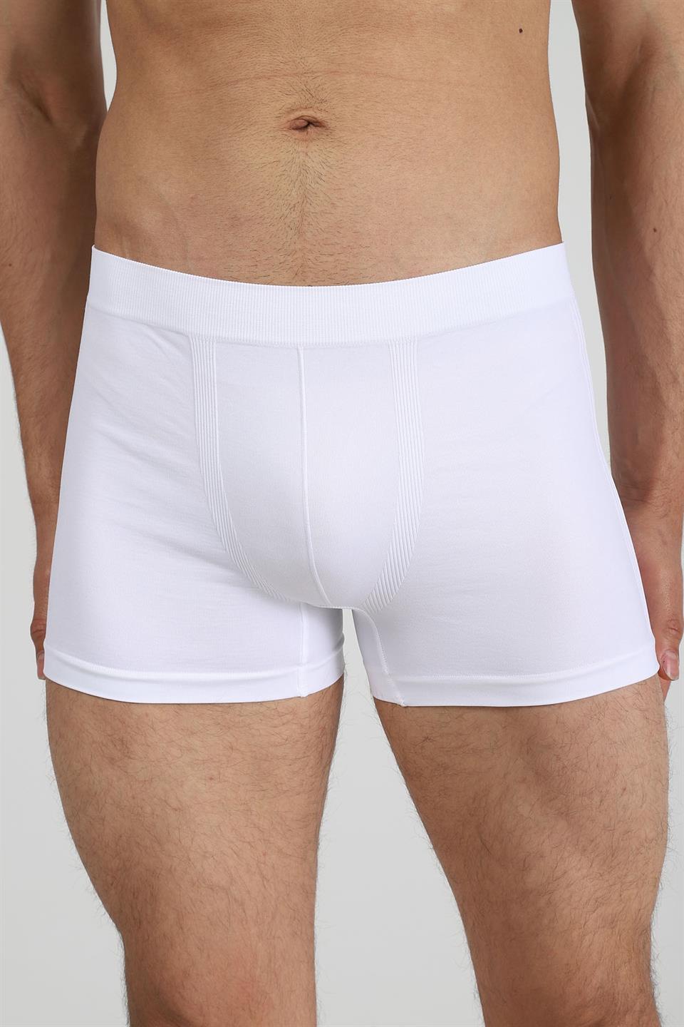 ADAM BOXES Boxer Trunk Neo-Sincosido 3lü Paket - Beyaz (Dikişsiz/Seamless)