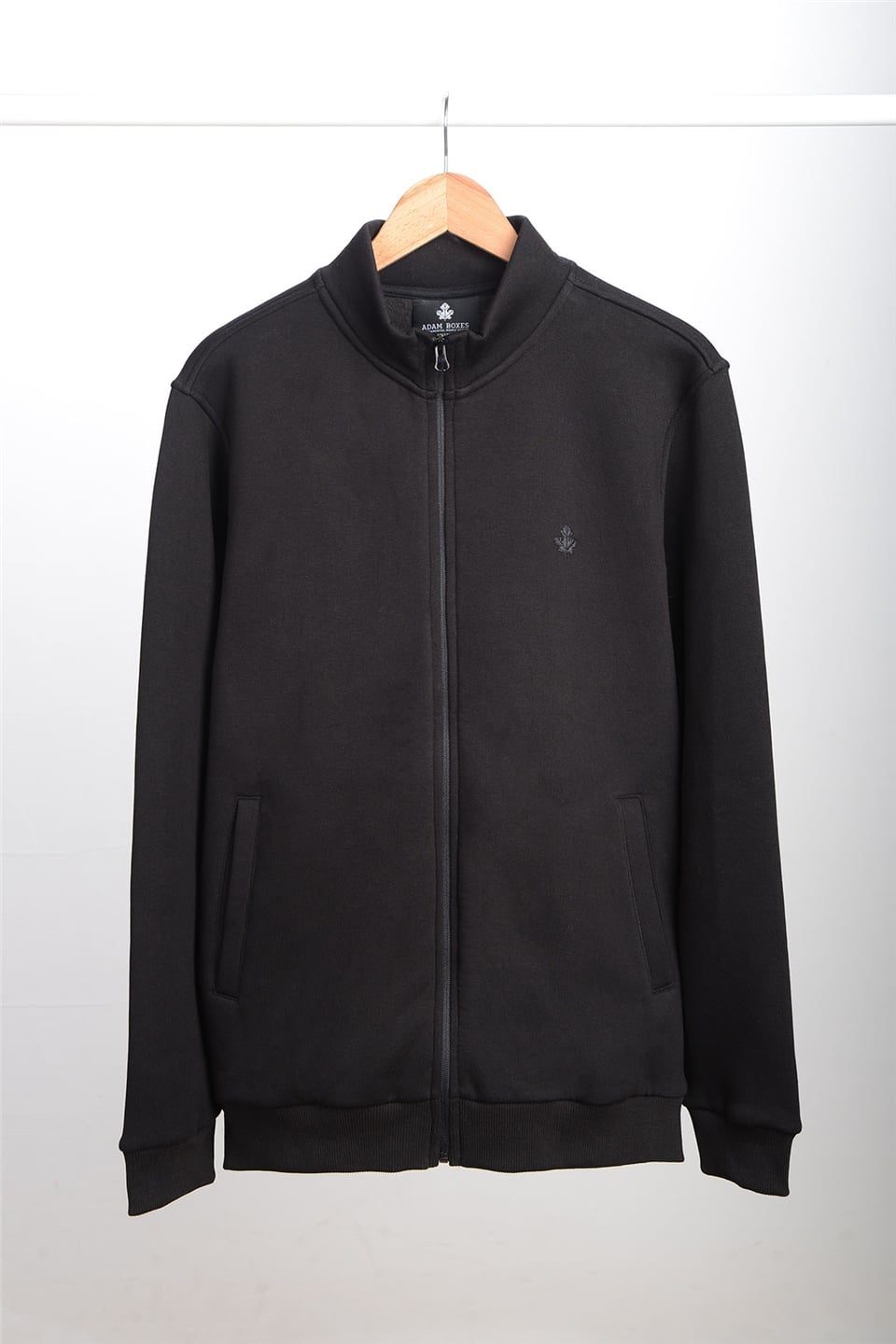 ADAM BOXES Dik Yaka Fermuarlı Sweatshirt N-Karianda - Siyah