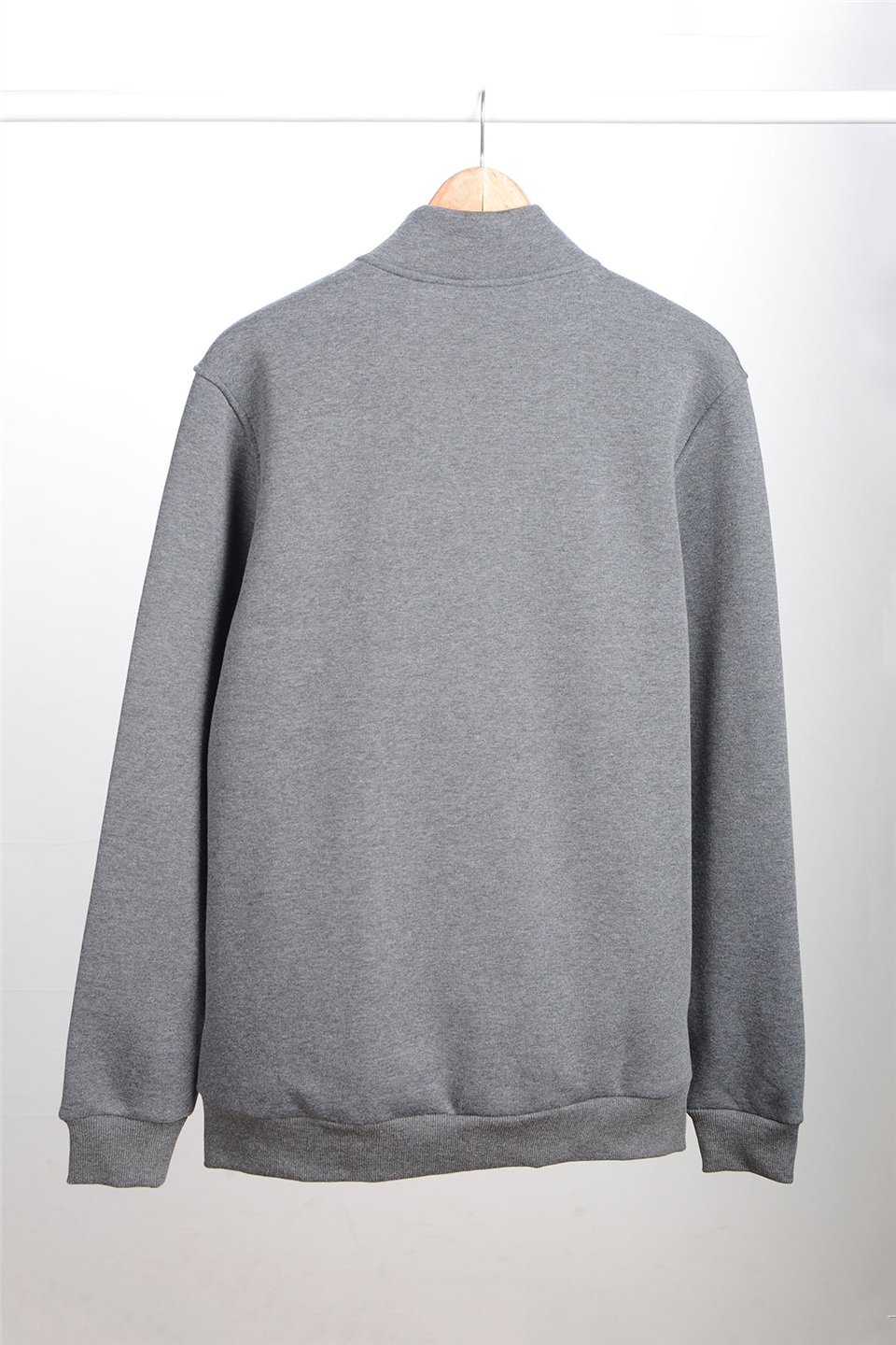 ADAM BOXES Dik Yaka Fermuarlı Sweatshirt N-Karianda - Antrasit
