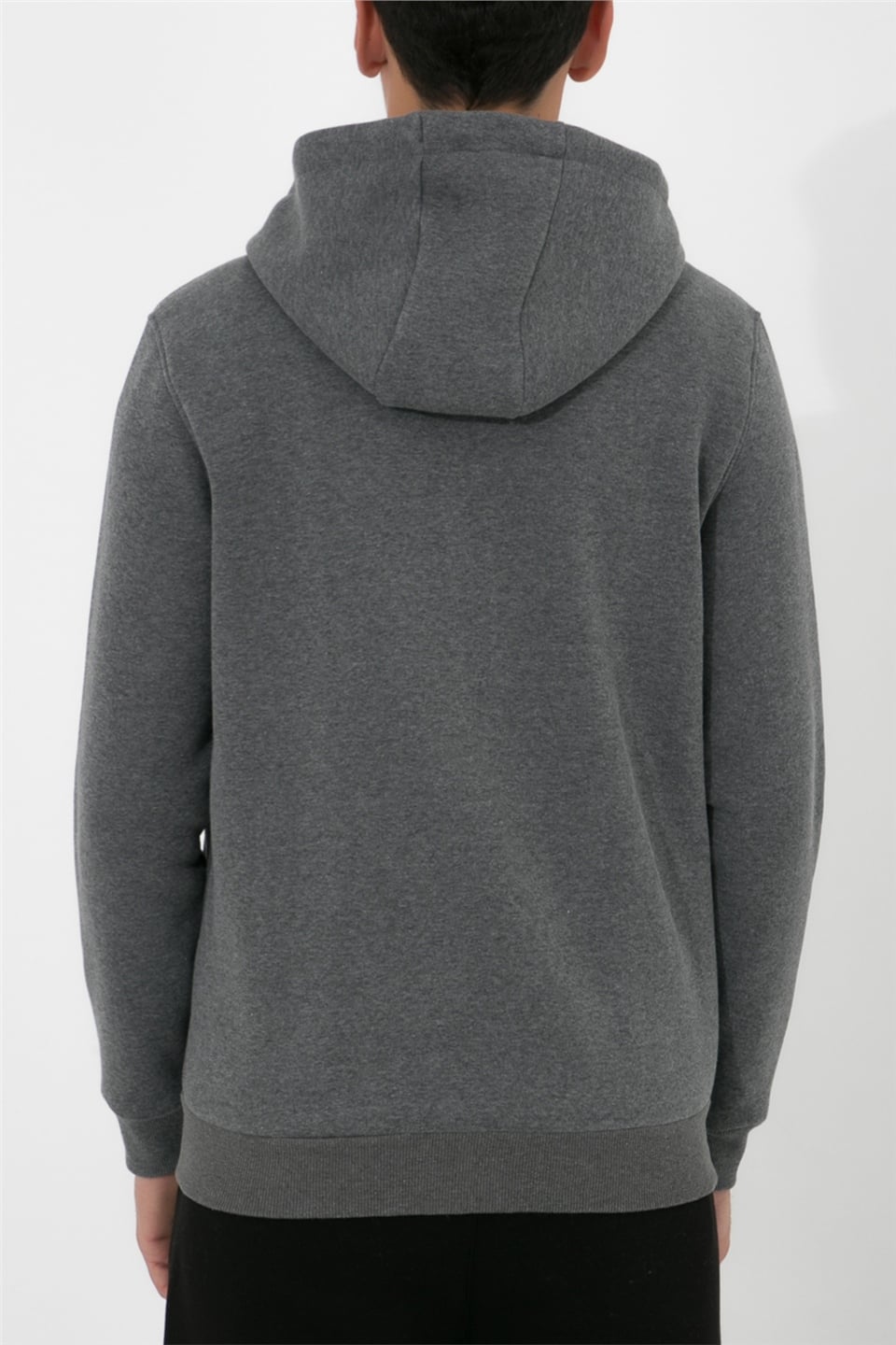 ADAM BOXES Fermuarlı Kapüşonlu Sweatshirt N-Halicarna - Antrasit