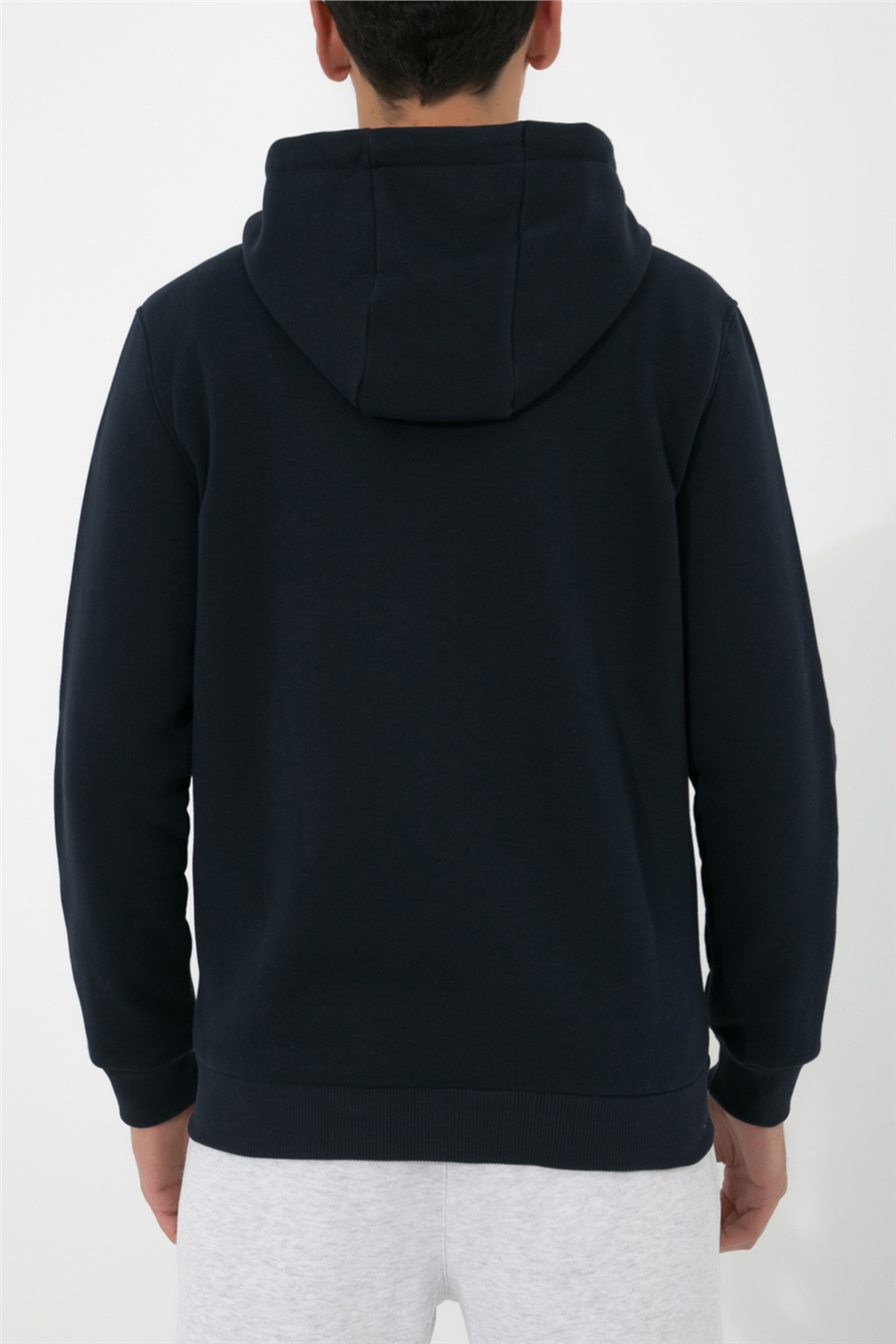 ADAM BOXES Fermuarlı Kapüşonlu Sweatshirt N-Halicarna - Lacivert