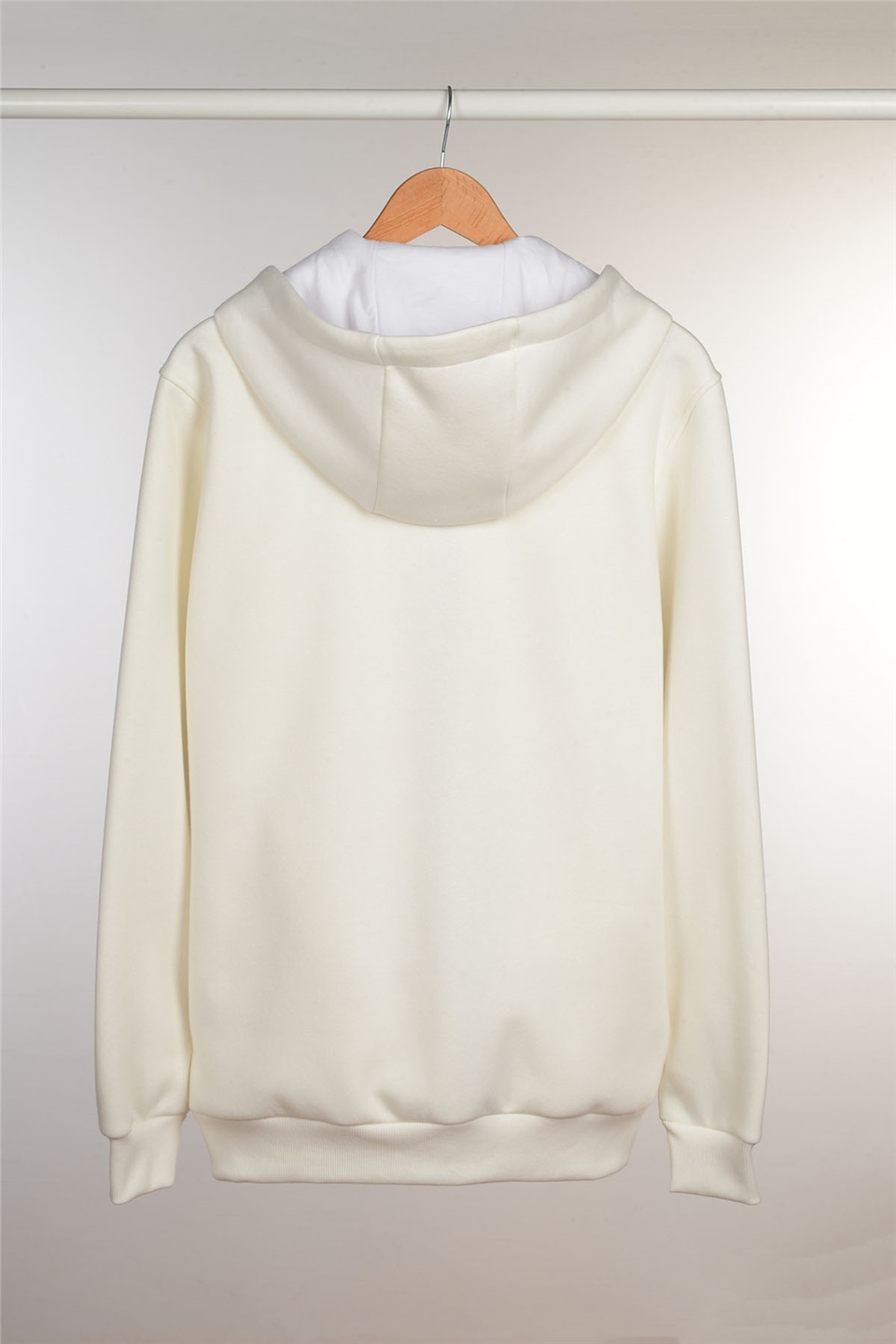ADAM BOXES Fermuarlı Kapüşonlu Sweatshirt N-Halicarna - Ekru