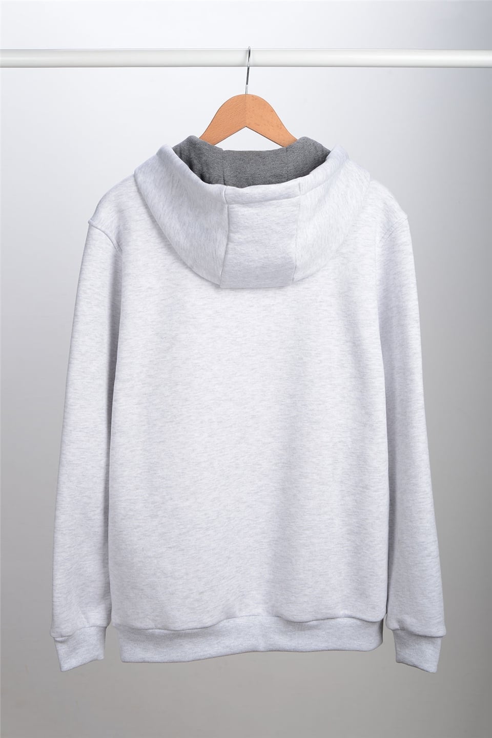 ADAM BOXES Kapüşonlu Sweatshirt N-Siangela - Açık Gri