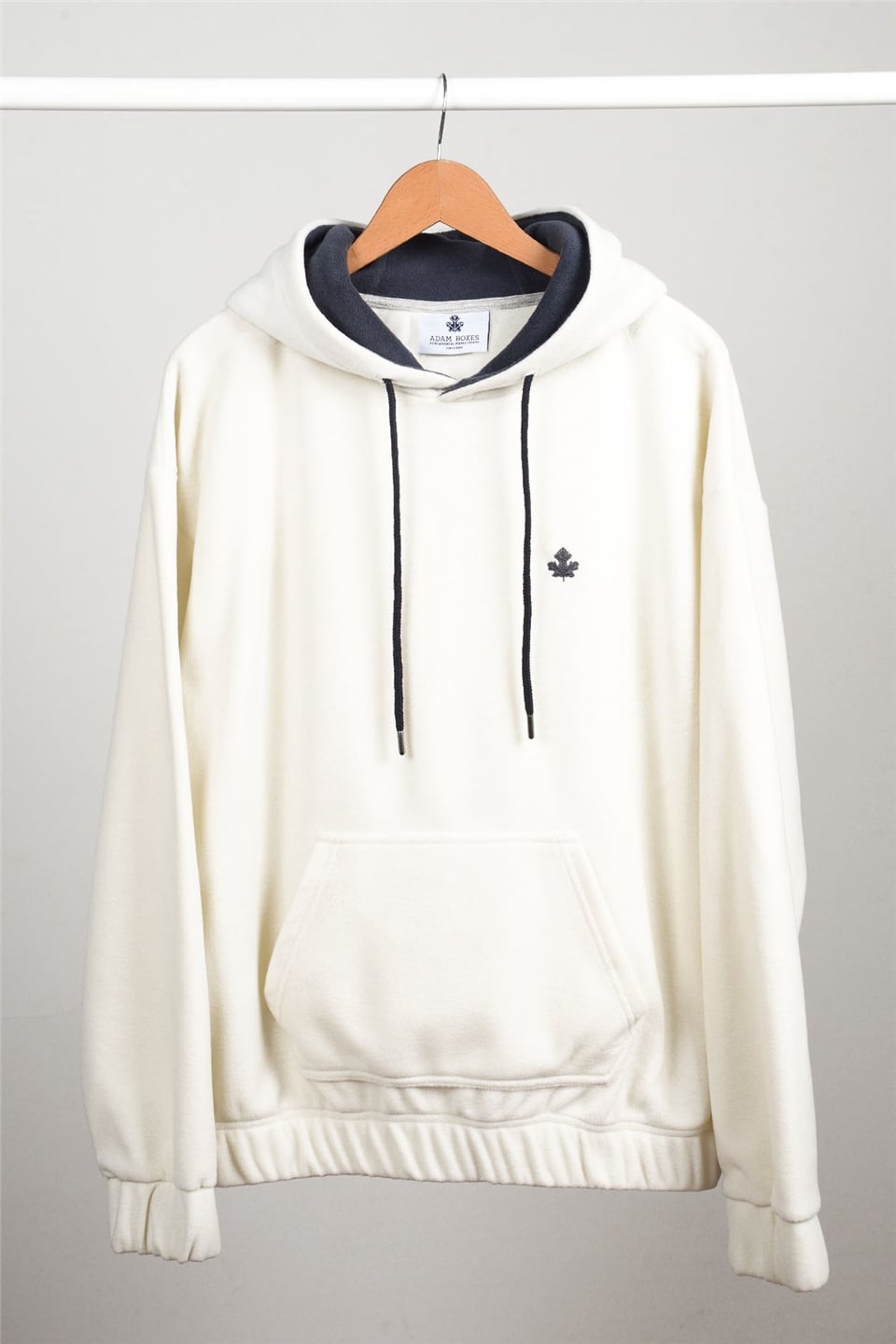 ADAM BOXES Oversize Kapüşonlu Polar Sweatshirt N-Myndo - Ekru