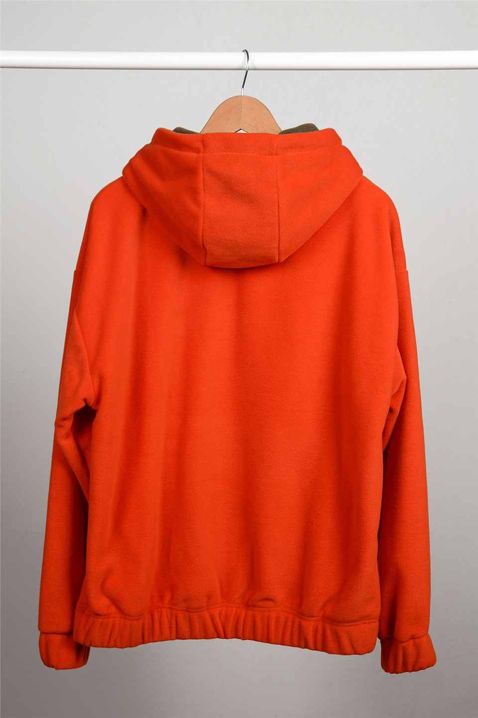ADAM BOXES Oversize Kapüşonlu Polar Sweatshirt N-Myndo - Turuncu
