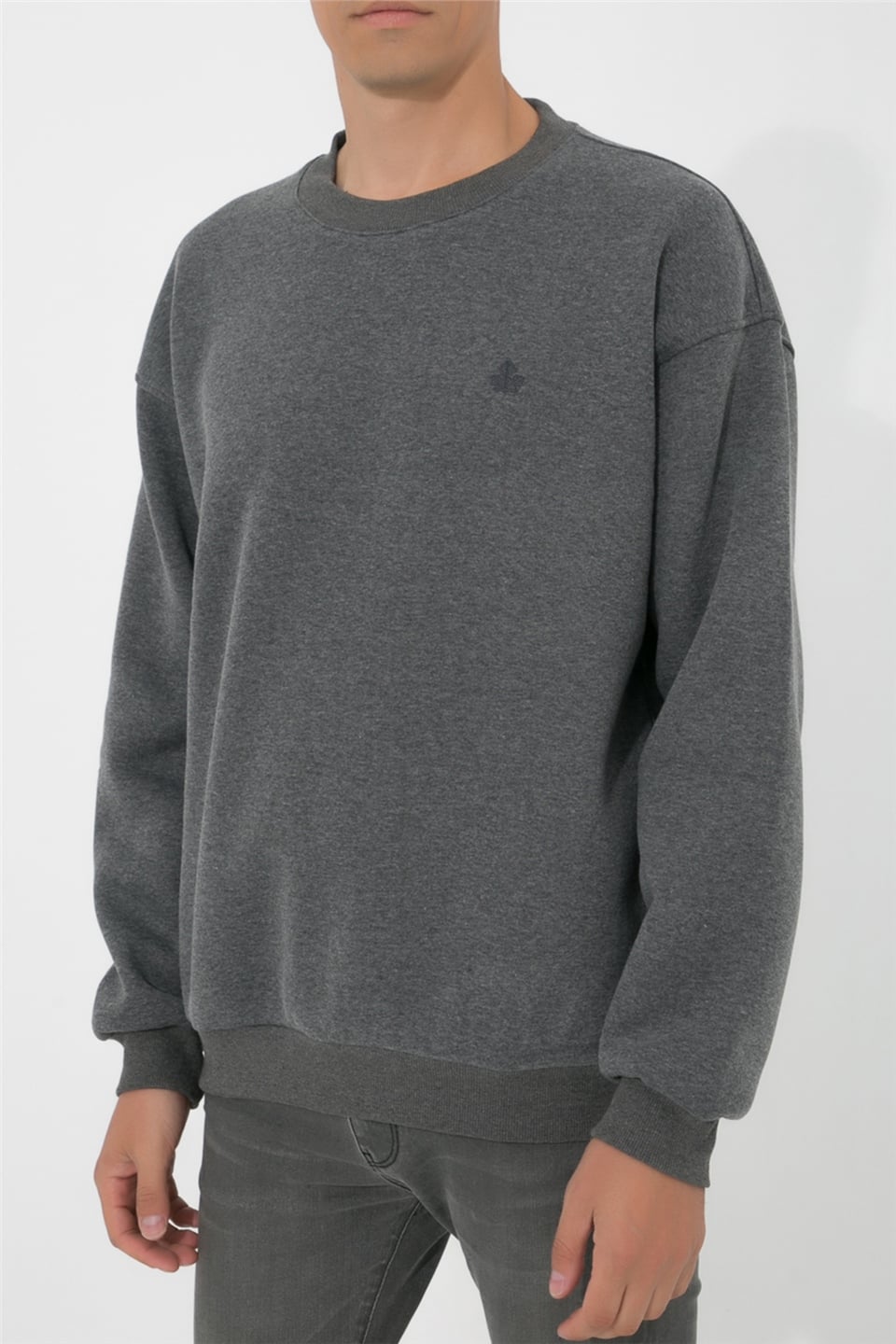 ADAM BOXES Oversize O-Yaka Sweatshirt N-Alinda - Antrasit