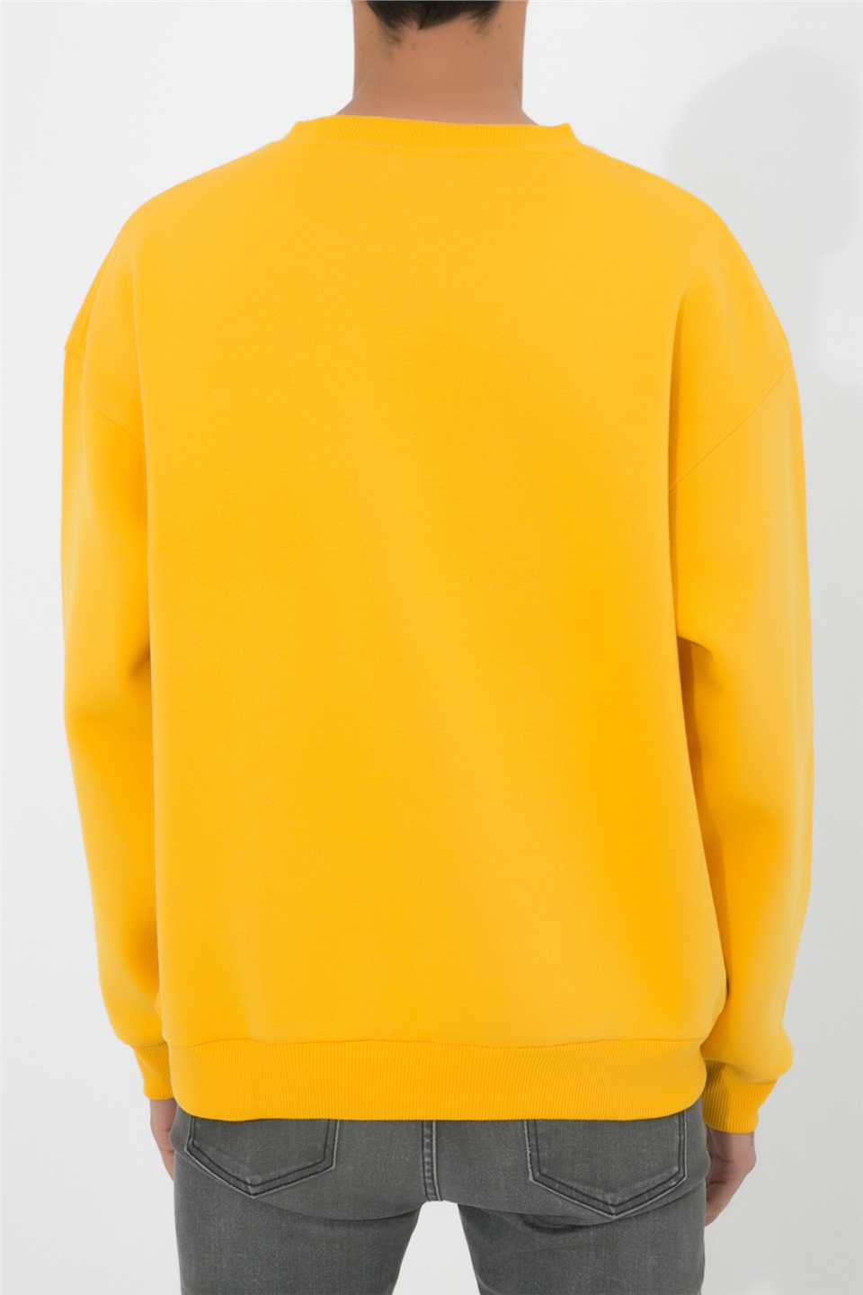 ADAM BOXES Oversize O-Yaka Sweatshirt N-Alinda - Sarı