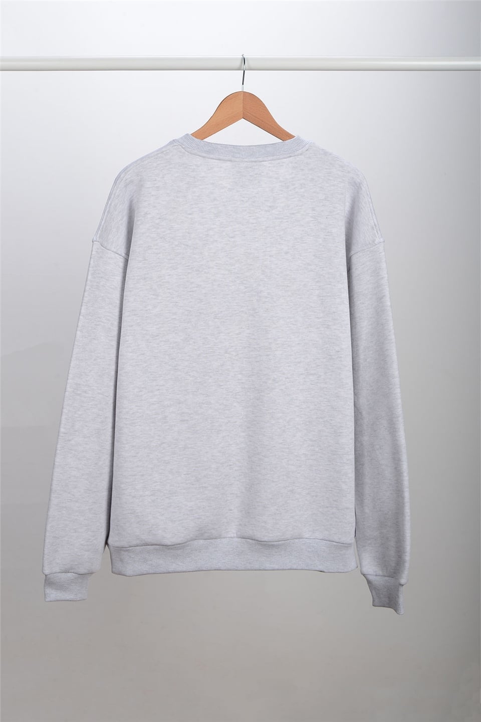 ADAM BOXES Oversize O-Yaka Sweatshirt N-Alinda - Açık Gri