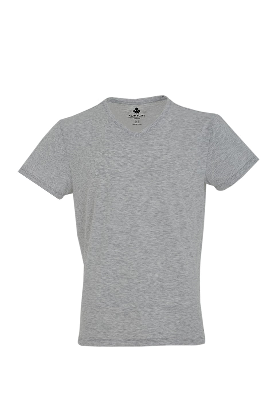 ADAM BOXES V Yaka T-shirt N-Simplo - Açık Gri