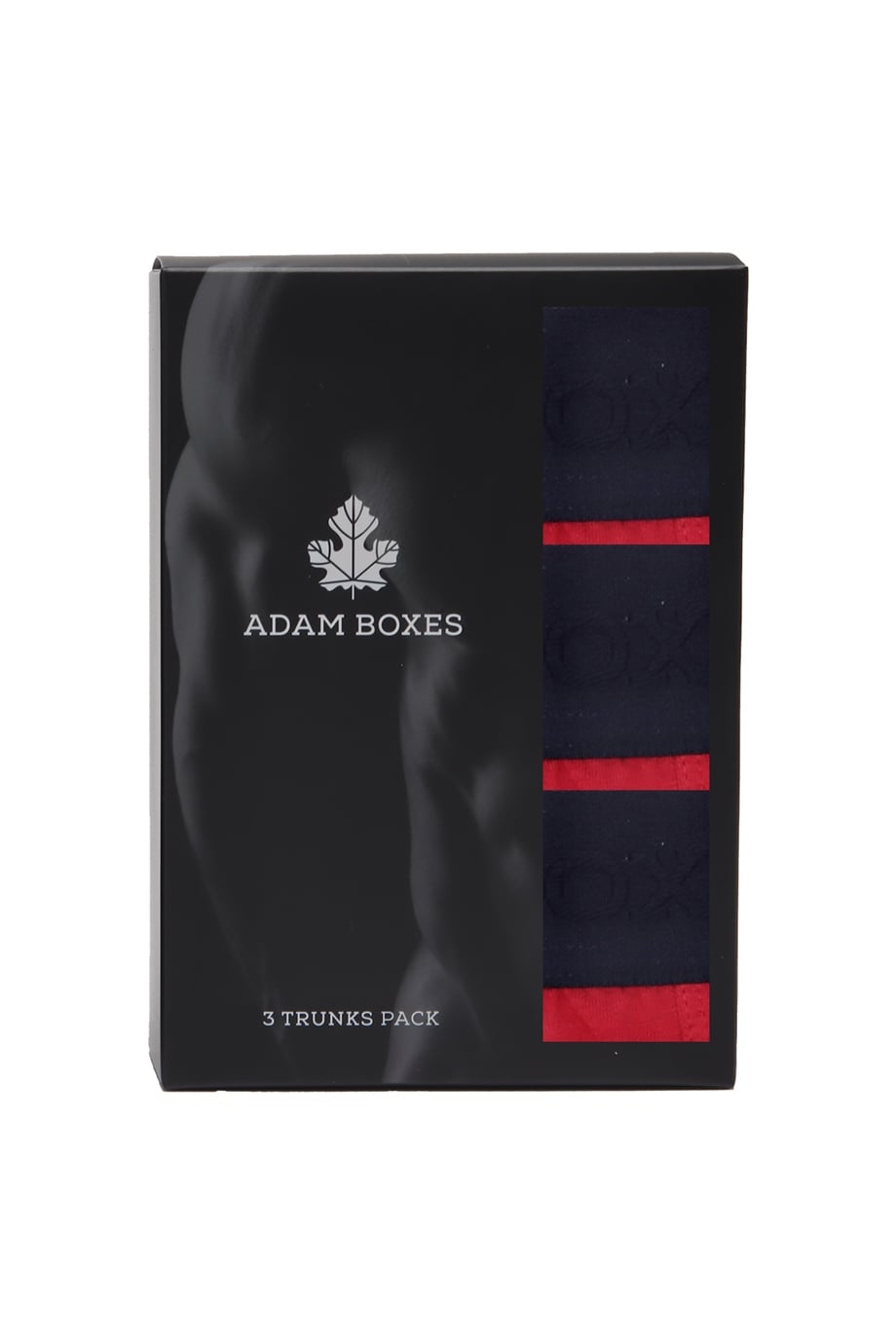 ADAM BOXES Boxer Trunk Neo-Gracia 
3lü Paket - Bordo
