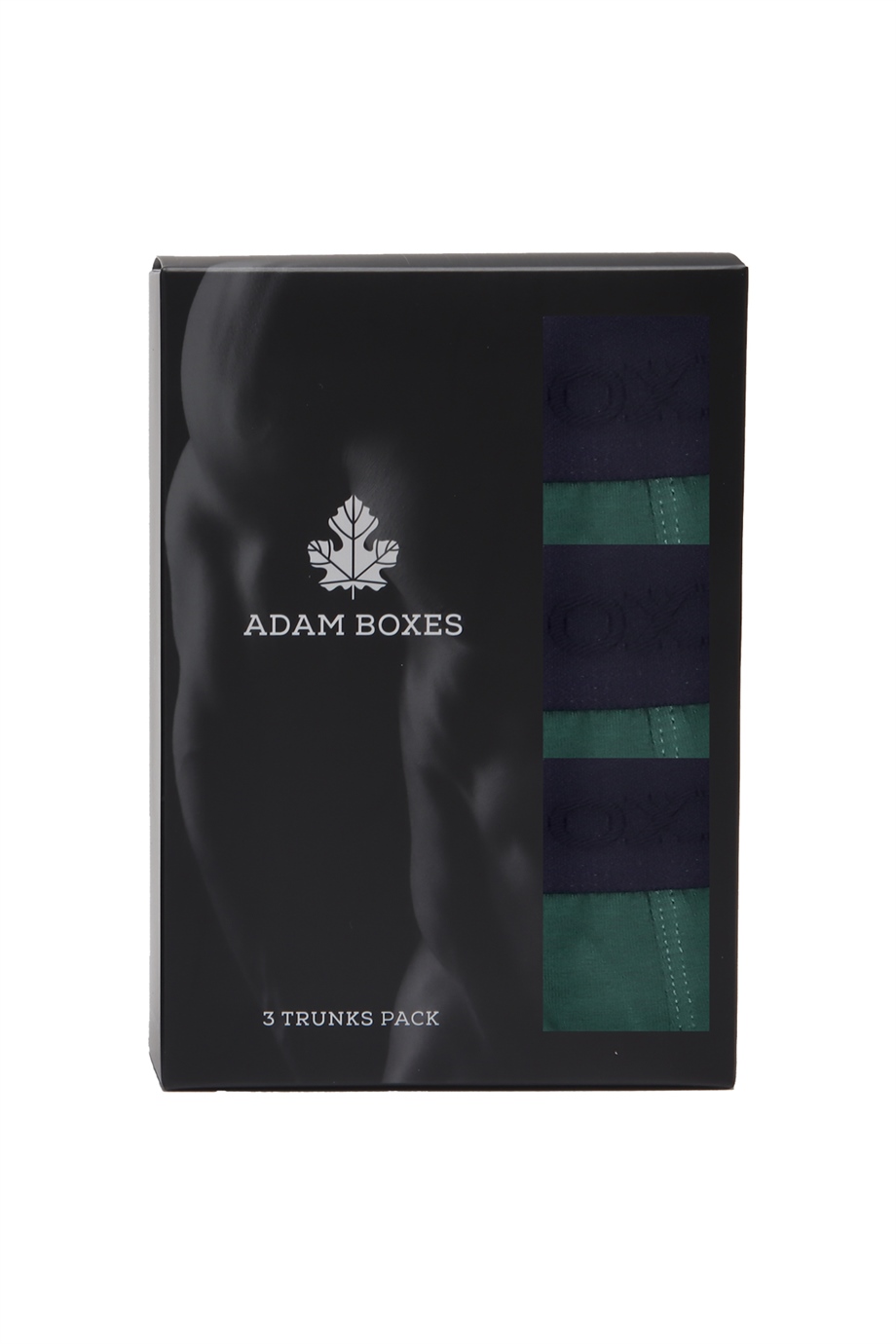 ADAM BOXES Boxer Trunk Neo-Gracia 
3lü Paket - Koyu Yeşil