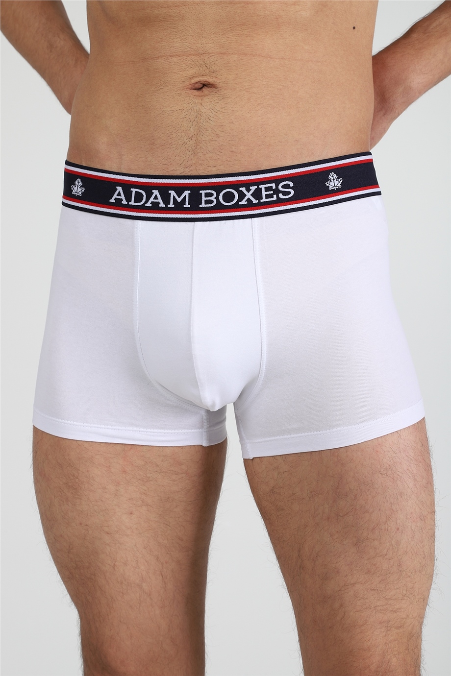 ADAM BOXES Boxer Trunk Neo-Maritime 
3lü Paket - Lacivert, Beyaz, Kırmızı