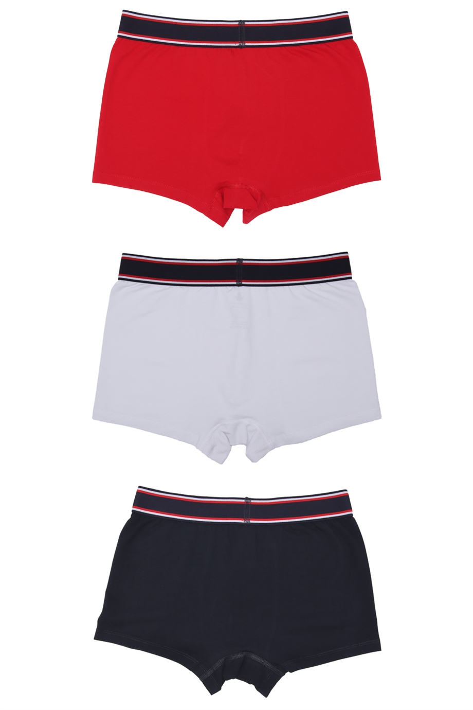 ADAM BOXES Boxer Trunk Neo-Maritime 
3lü Paket - Lacivert, Beyaz, Kırmızı