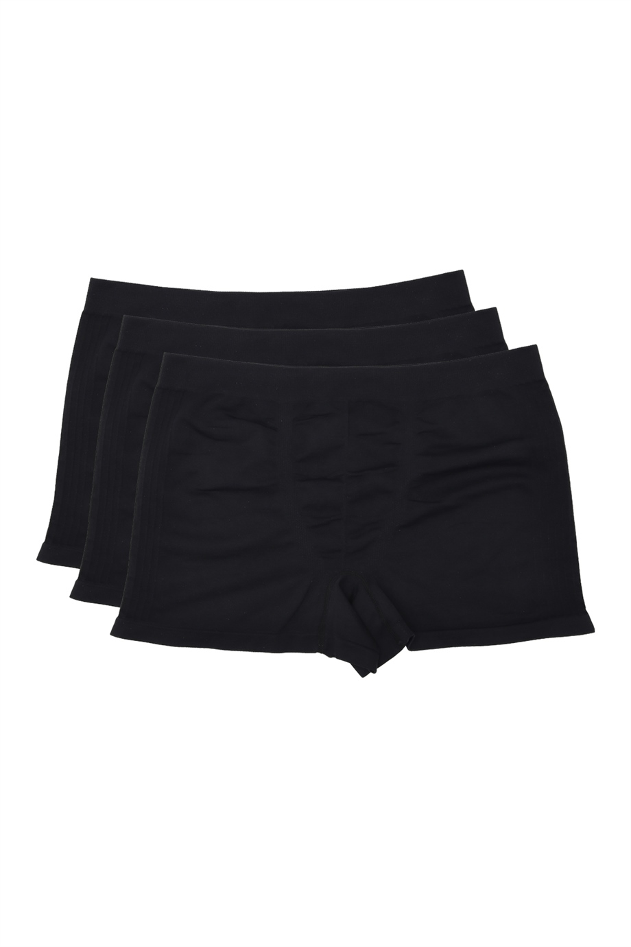 ADAM BOXES Boxer Trunk Neo-Sincosido 
3lü Paket - Siyah (Dikişsiz/Seamless)