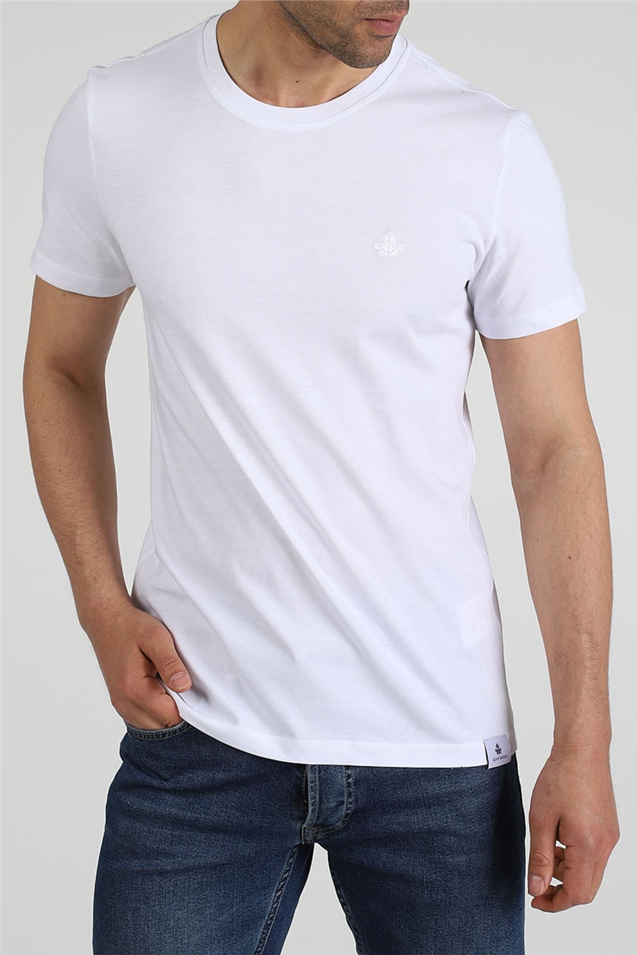 ADAM BOXES O Yaka T-shirt Neo-Premier - Beyaz