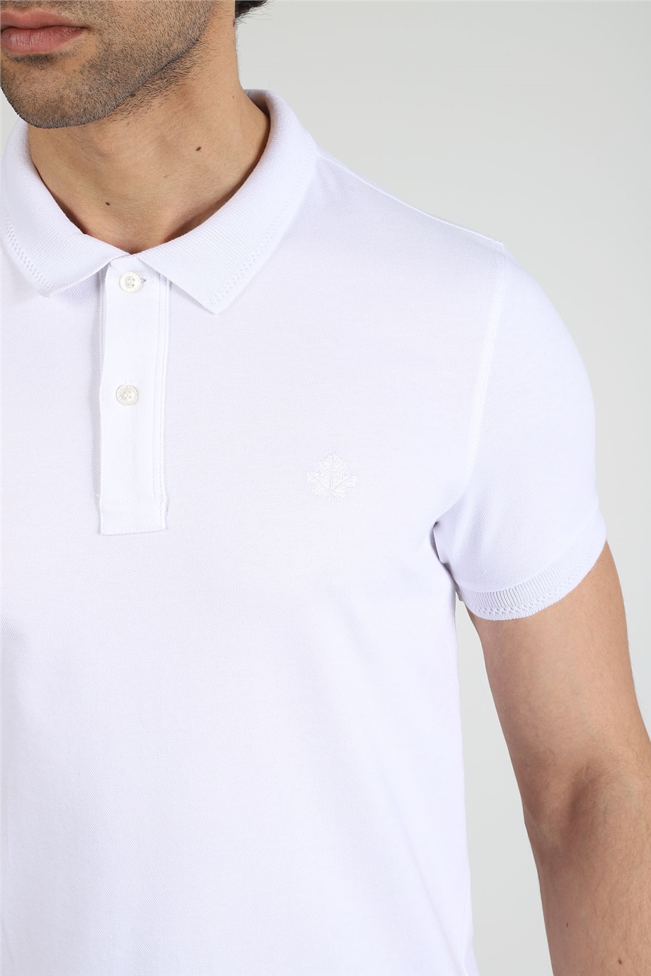 ADAM BOXES Polo Yaka T-shirt Neo-Essential - Beyaz