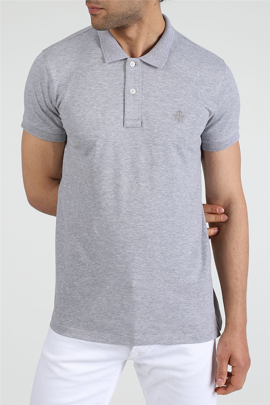 ADAM BOXES Polo Yaka T-shirt Neo-Essential - Gri