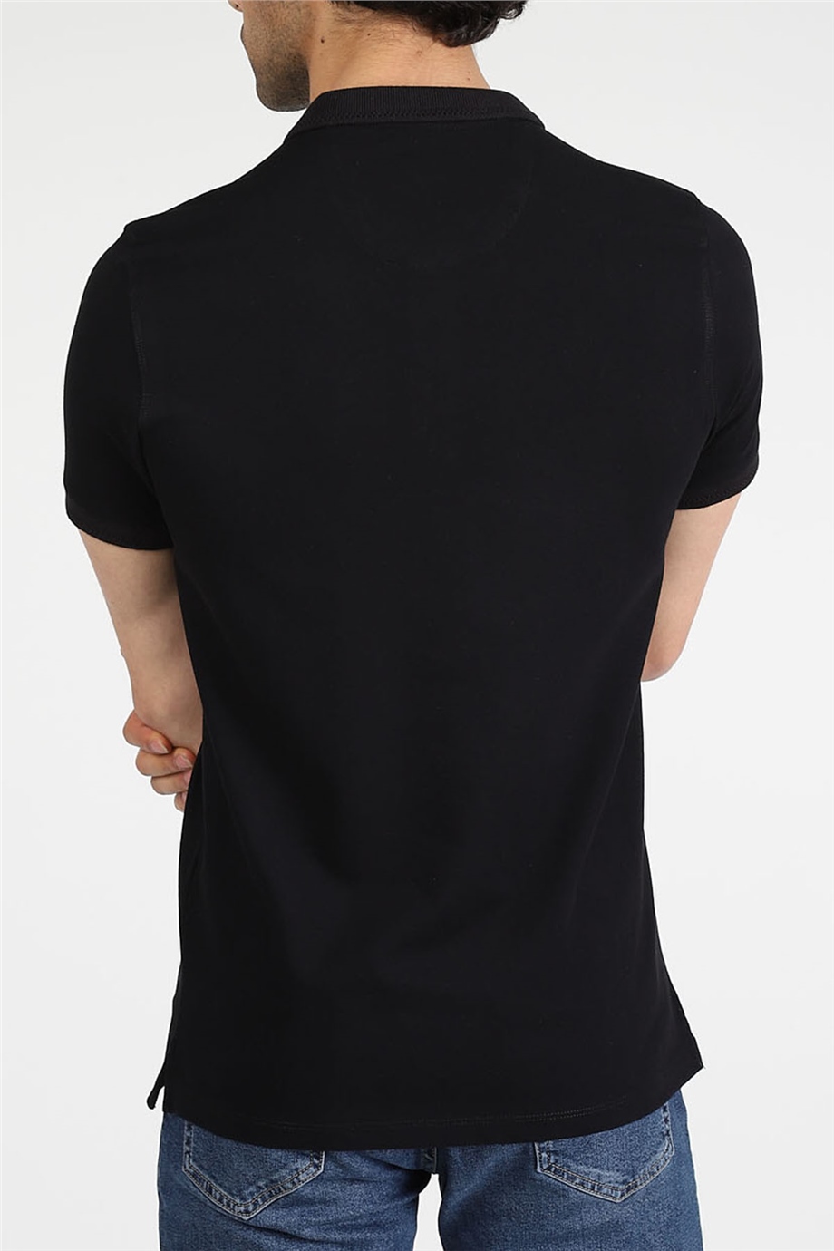 ADAM BOXES Polo Yaka T-shirt Neo-Essential -Siyah