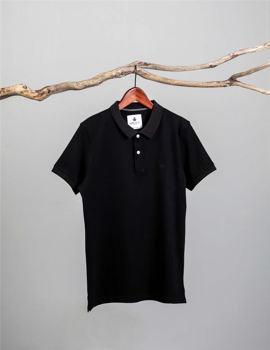 ADAM BOXES Polo Yaka T-shirt Neo-Essential -Siyah