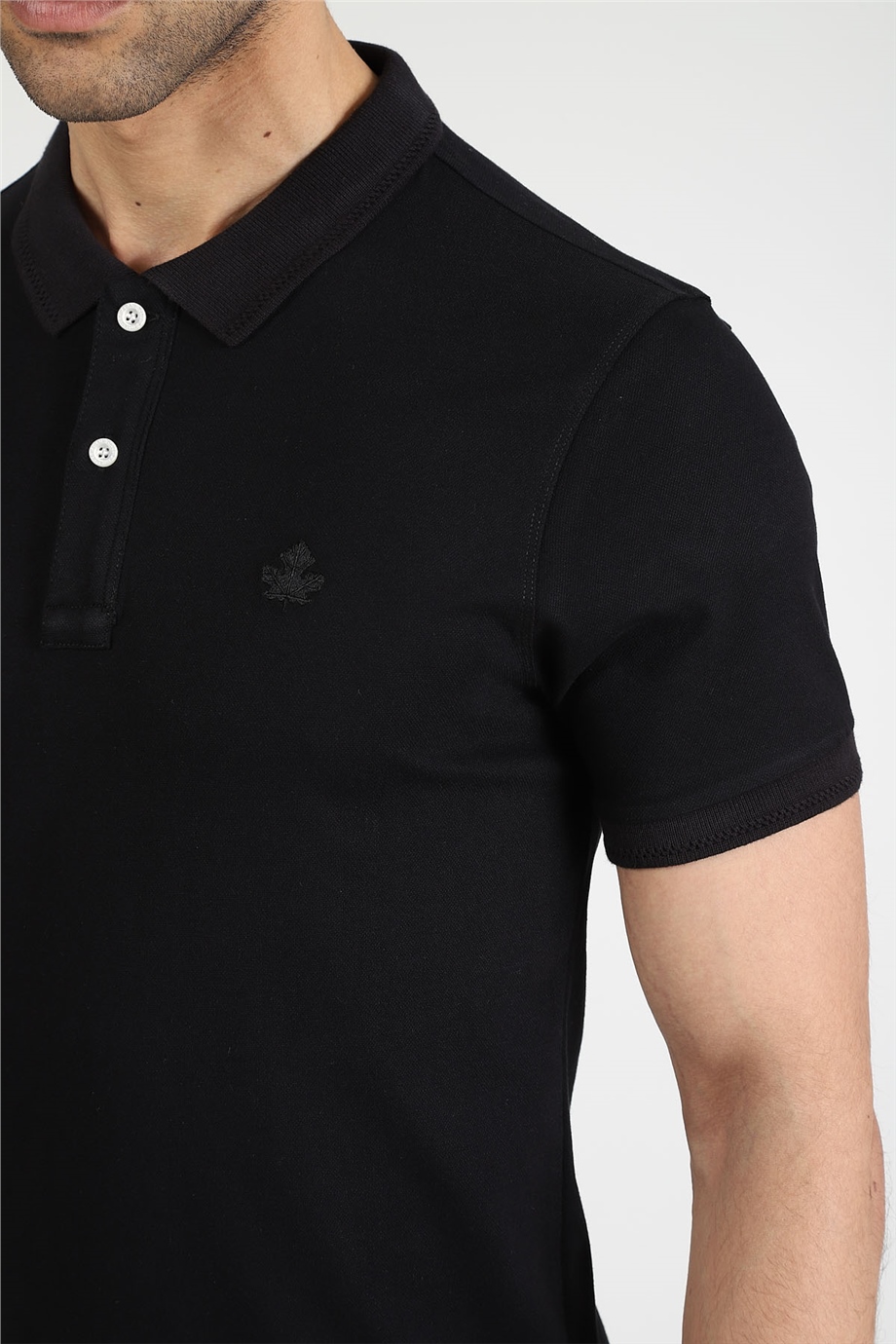ADAM BOXES Polo Yaka T-shirt Neo-Essential -Siyah