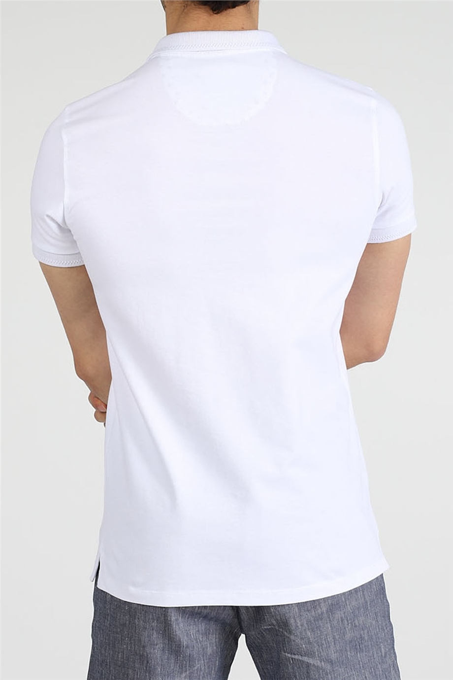 ADAM BOXES Polo Yaka T-shirt Neo-Tune - Beyaz