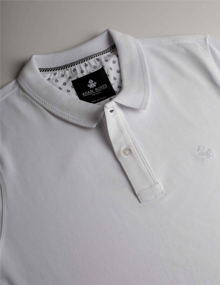 ADAM BOXES Polo Yaka T-shirt Neo-Tune - Beyaz