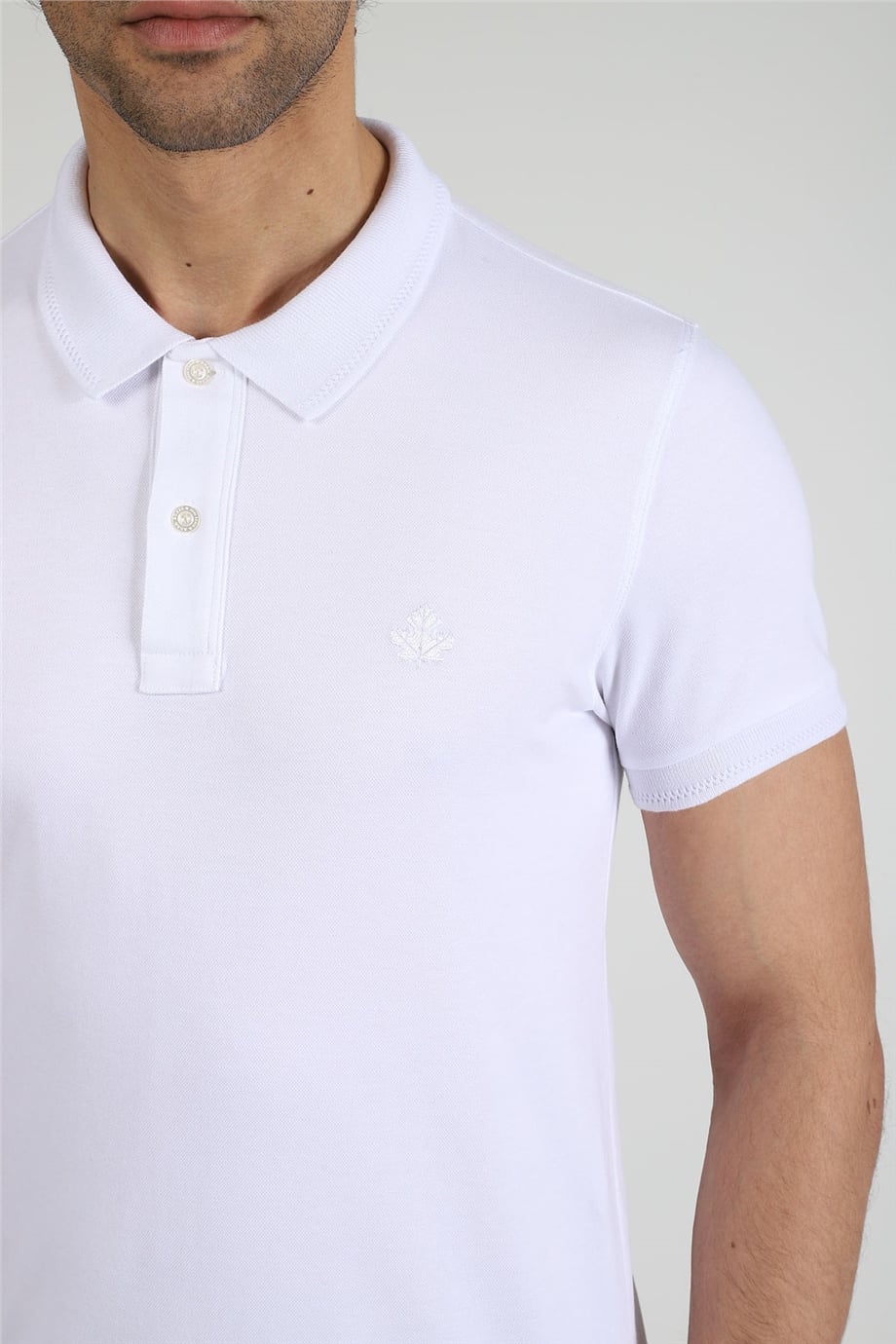 ADAM BOXES Polo Yaka T-shirt Neo-Tune - Beyaz