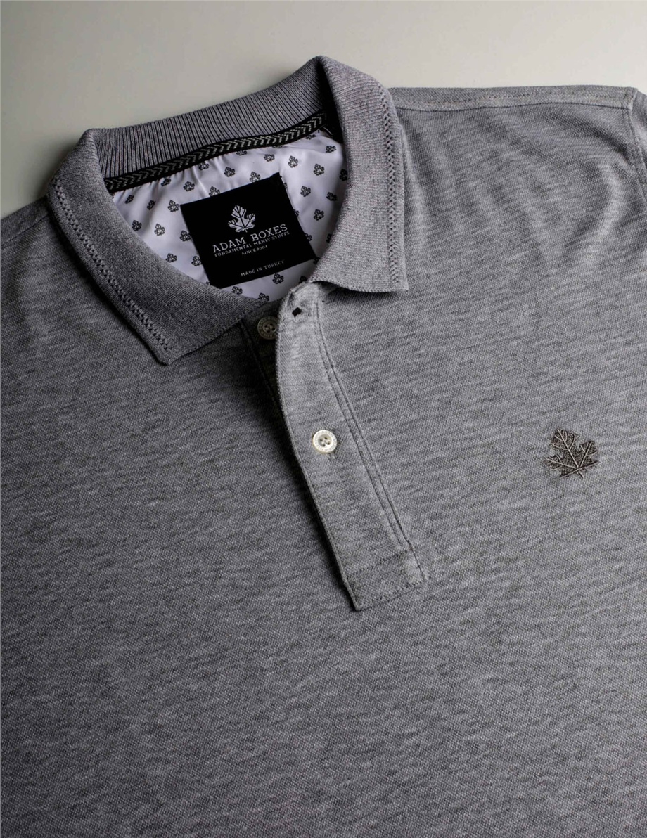 ADAM BOXES Polo Yaka T-shirt Neo-Tune - Gri