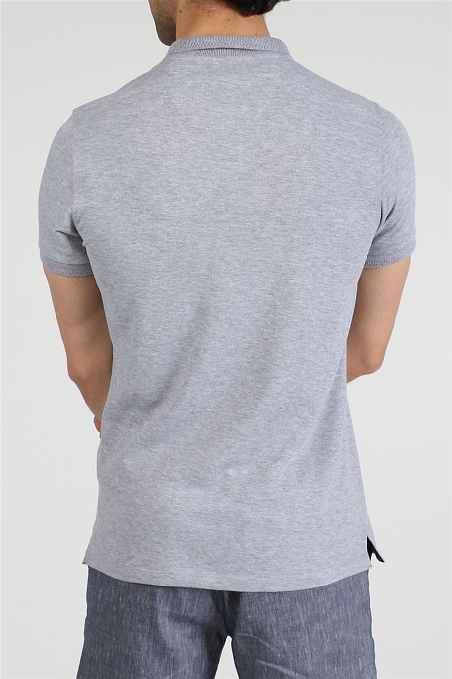 ADAM BOXES Polo Yaka T-shirt Neo-Tune - Gri