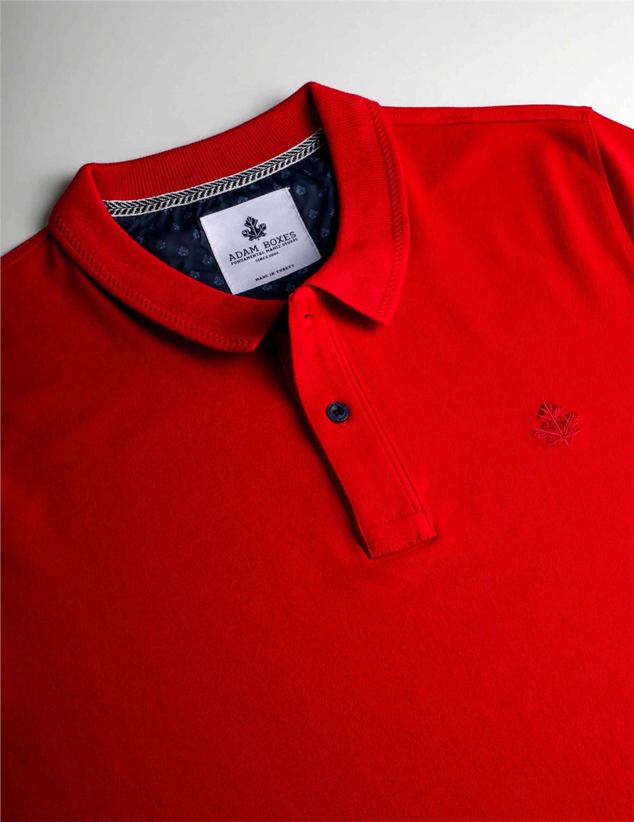 ADAM BOXES Polo Yaka T-shirt Neo-Tune - Kırmızı
