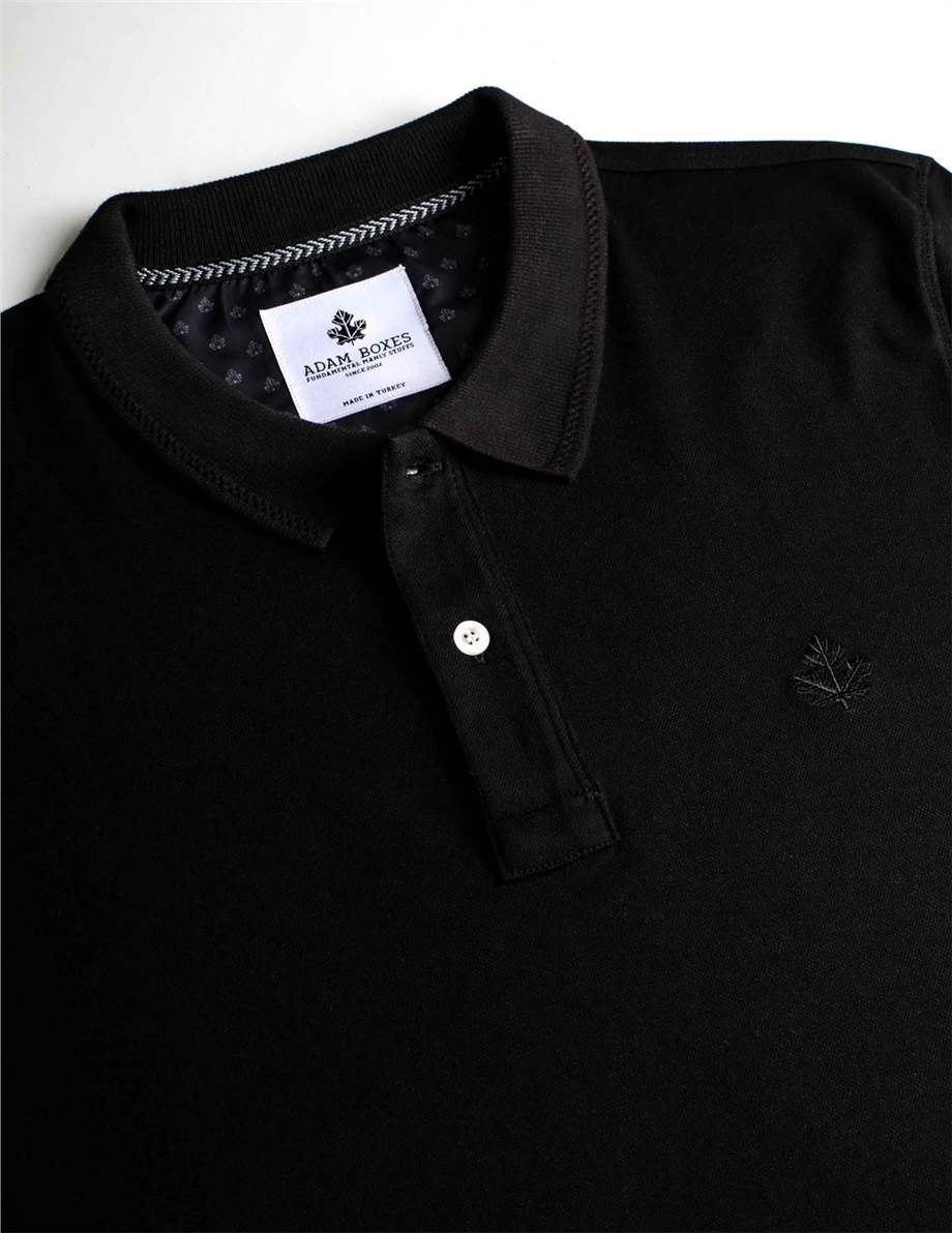 ADAM BOXES Polo Yaka T-shirt Neo-Tune -Siyah