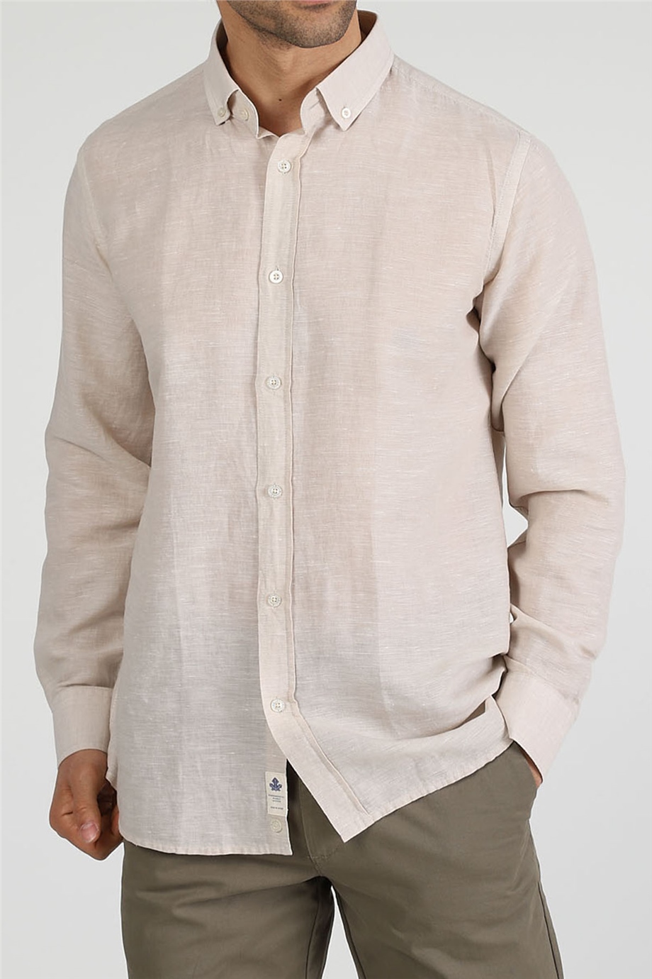 ADAM BOXES Slim Fit Gömlek Neo-Epherest - Bej
