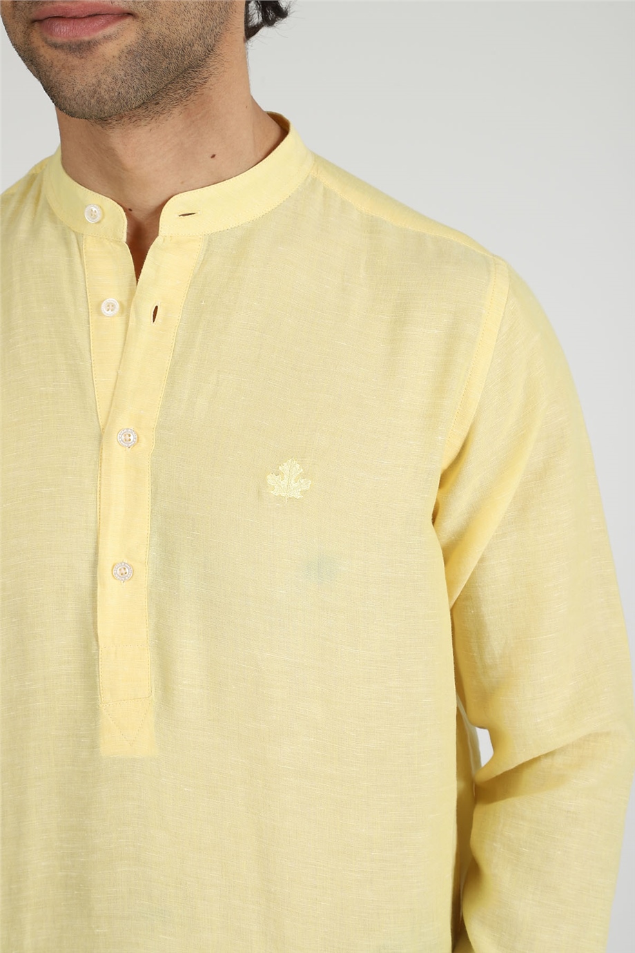 ADAM BOXES Slim Fit Gömlek Neo-Tranquil - Açık Sarı