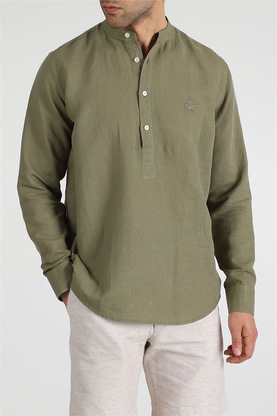 ADAM BOXES Slim Fit Gömlek Neo-Tranquil - Haki