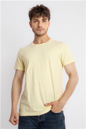 ADAM BOXES O-Yaka T-shirt Premiver - Açık Sarı
