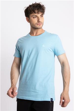 ADAM BOXES O-Yaka T-shirt Premiver - Açık Mavi